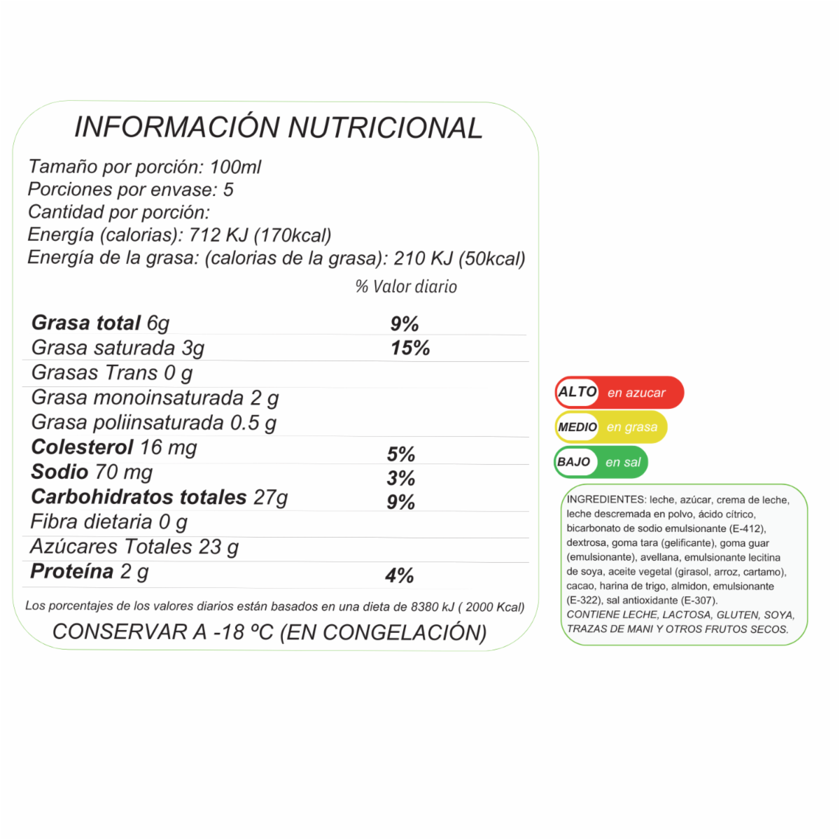 Helado Artesanal Chocobueno DI SERGGIO 500 Ml