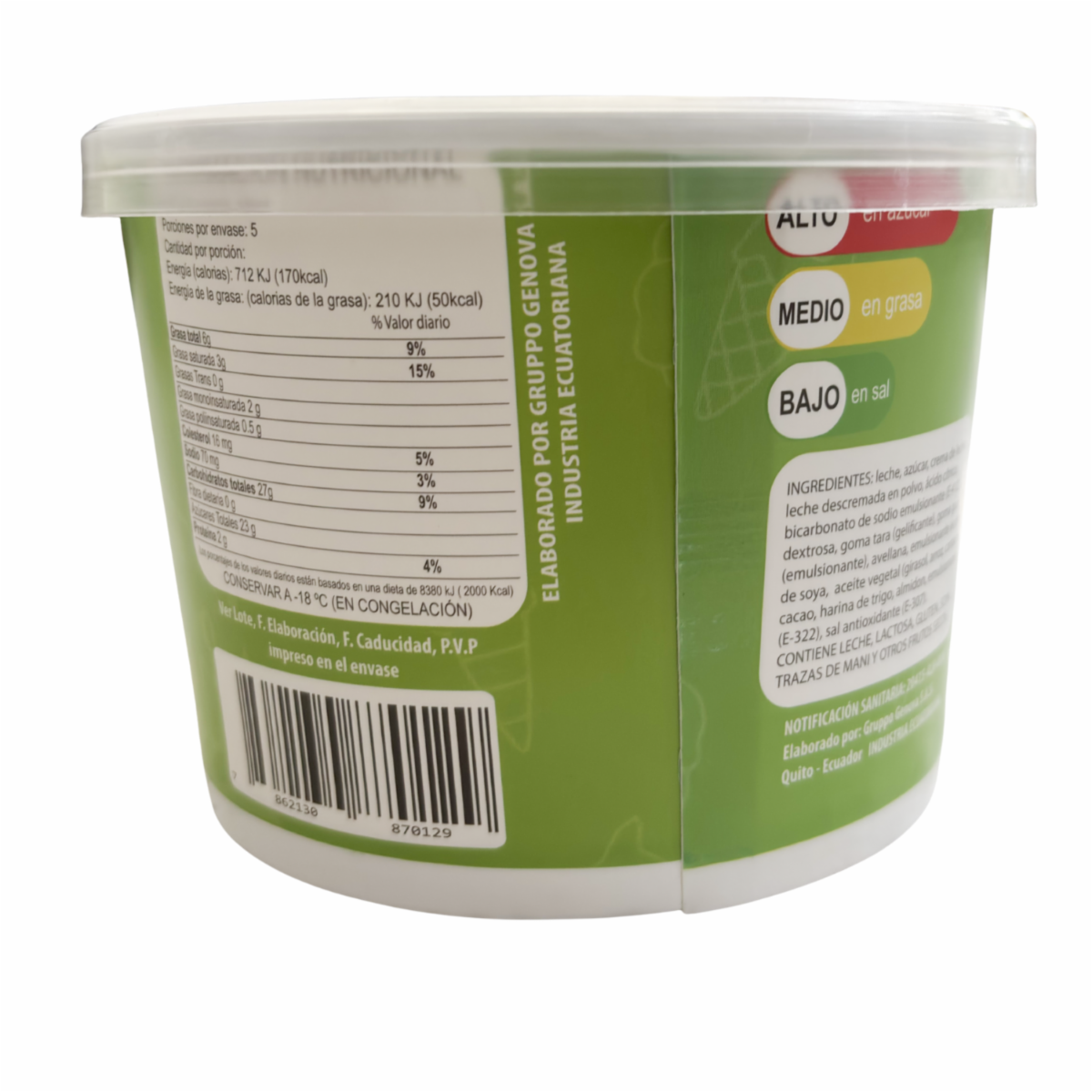 Helado Artesanal Chocobueno DI SERGGIO 500 Ml