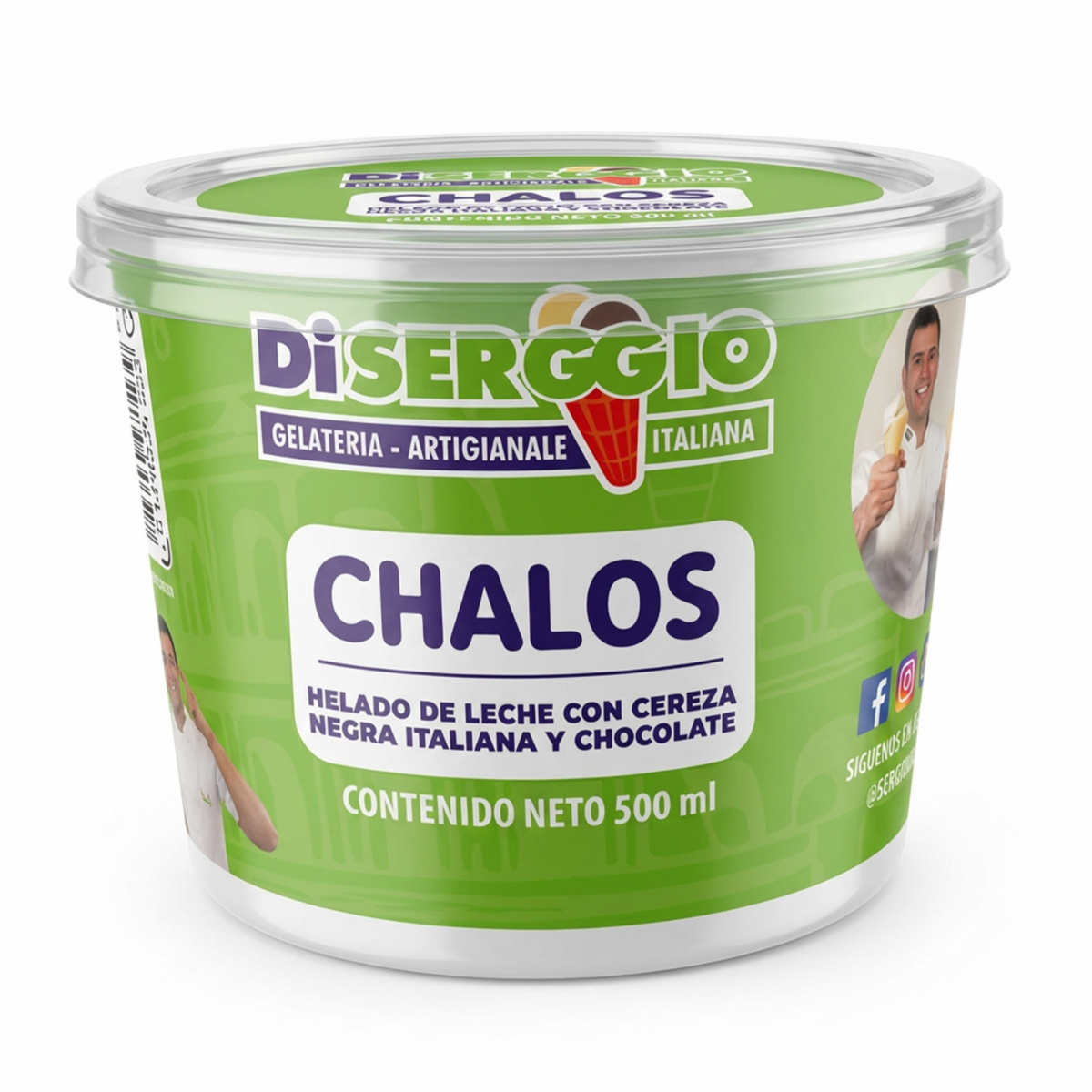 Helado Artesanal Chalos DI SERGGIO 500 Ml