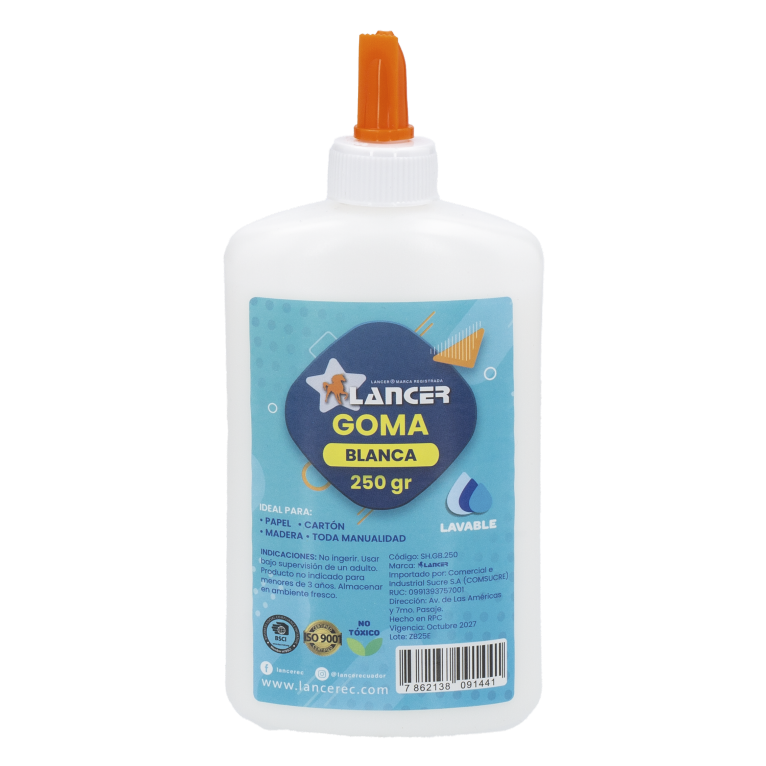 Goma Blanca Escolar LANCER