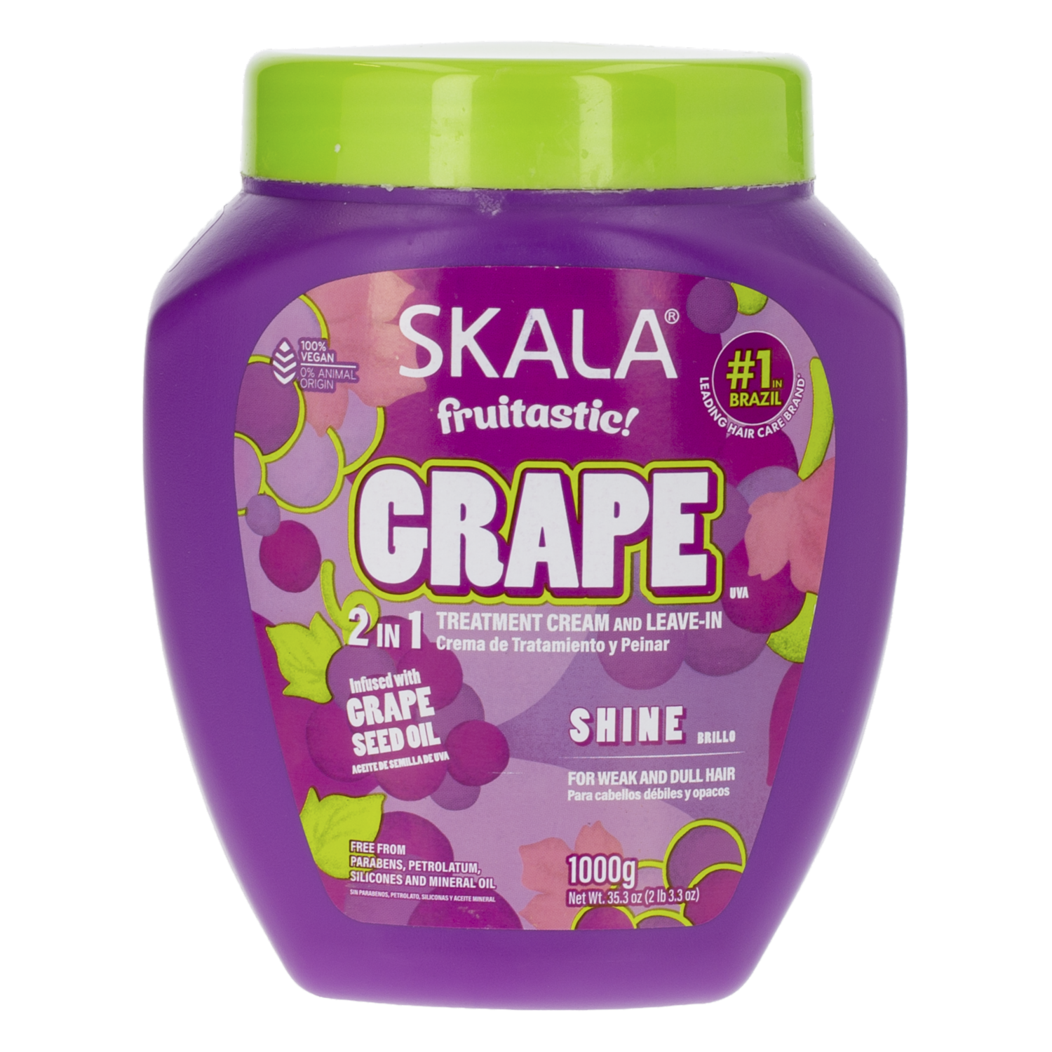 Tratamiento Capilar Grape Fantastic! 2 En 1 SKALA BRASIL 1 000 G