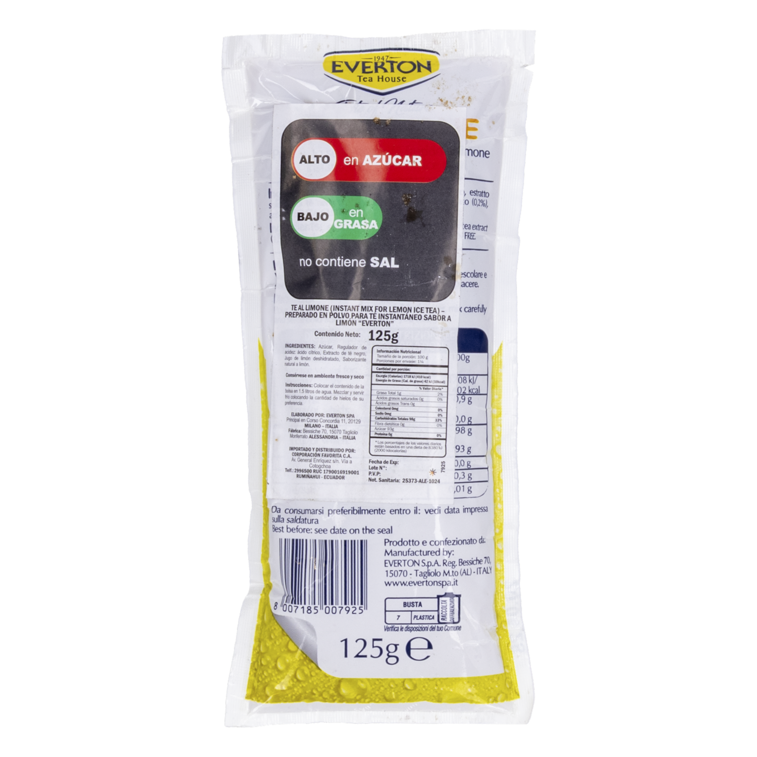 Té Soluble Limón EVERTON 125 G