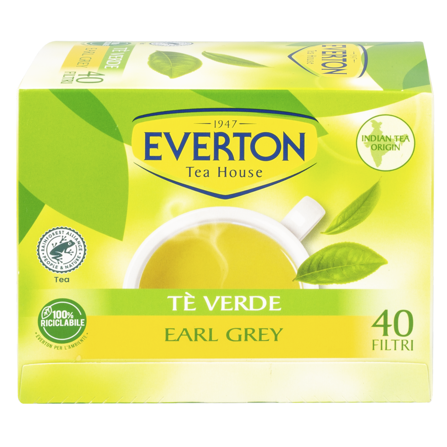 Té Verde Earl Grey EVERTON 68 G