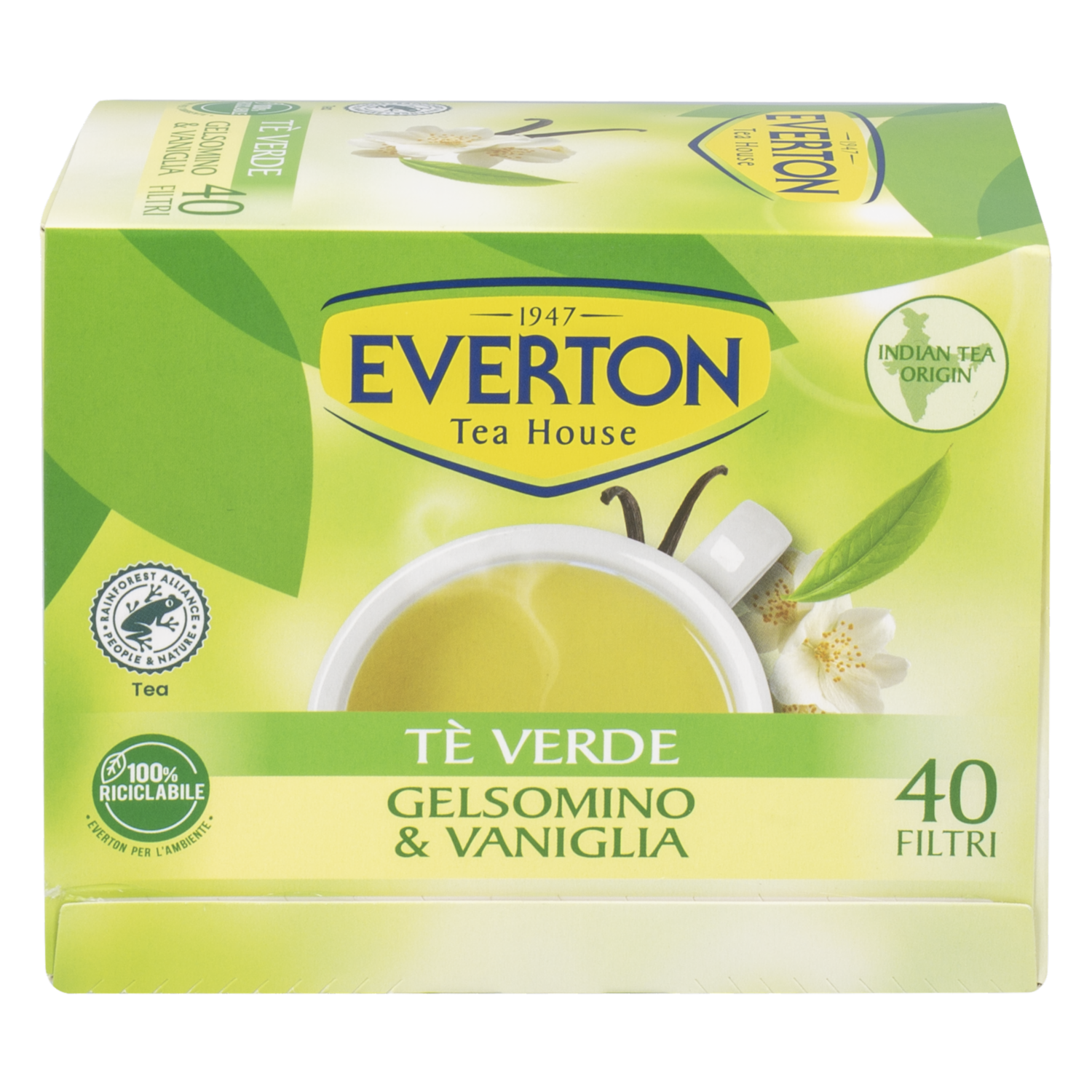 Té Verde Con Jazmin & Vainilla EVERTON 68 G