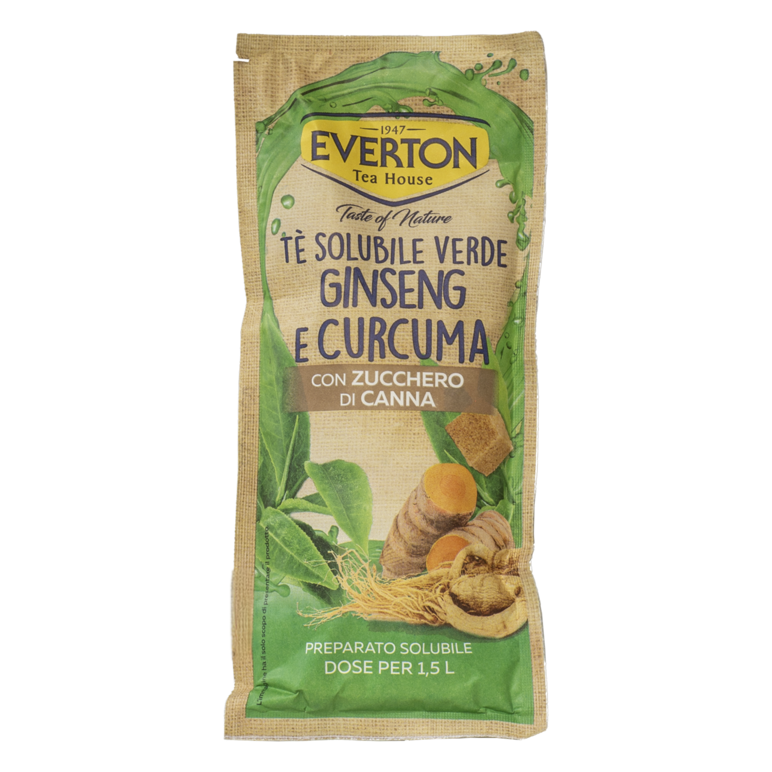 Té Soluble Ginseng & Cúrcuma EVERTON 125 G