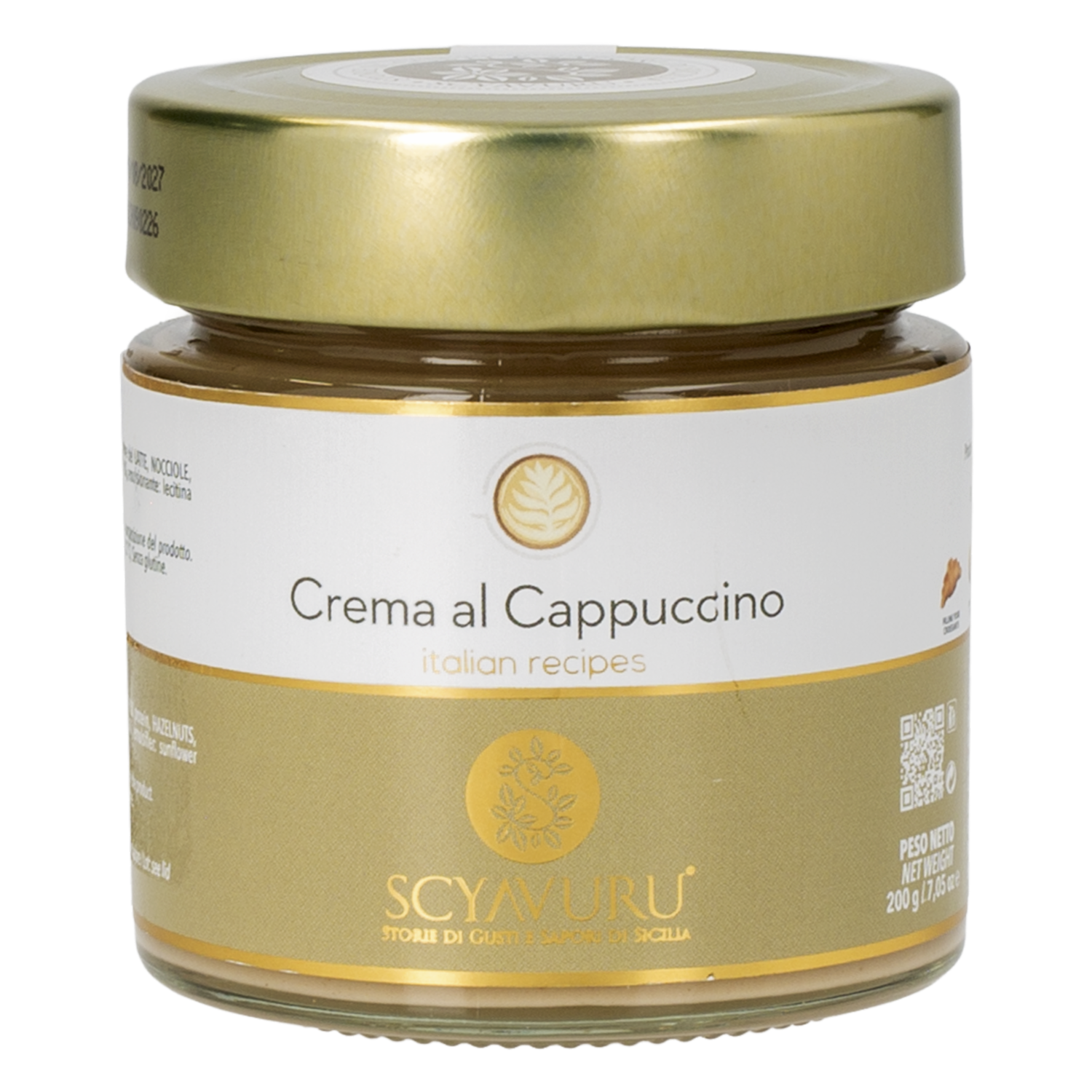 Crema De Capuchino Con Avellana Italiana Untable SCYAVURU 200 G