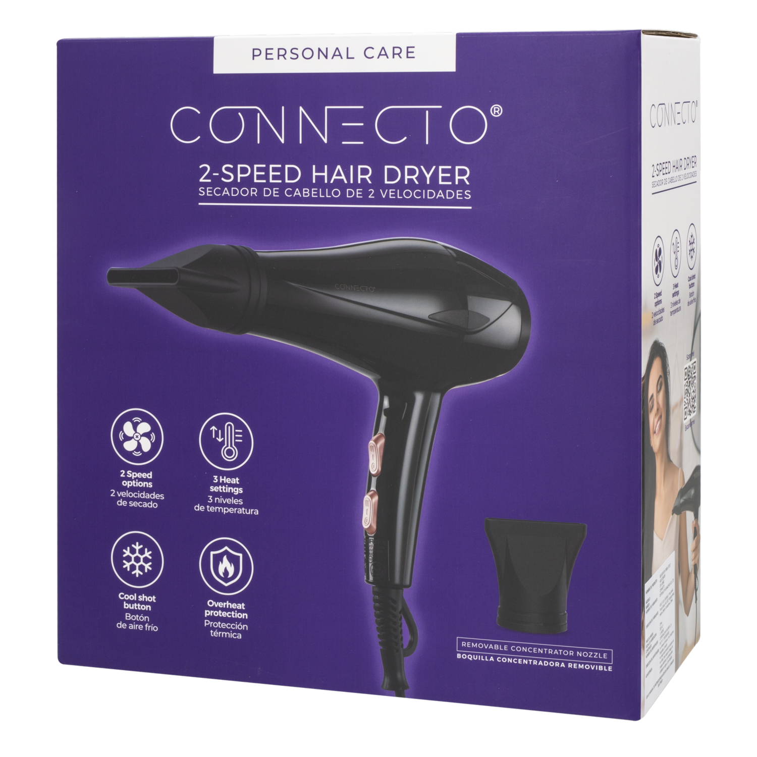 Secador De Cabello 2 Velocidades CONNECTO Unidad