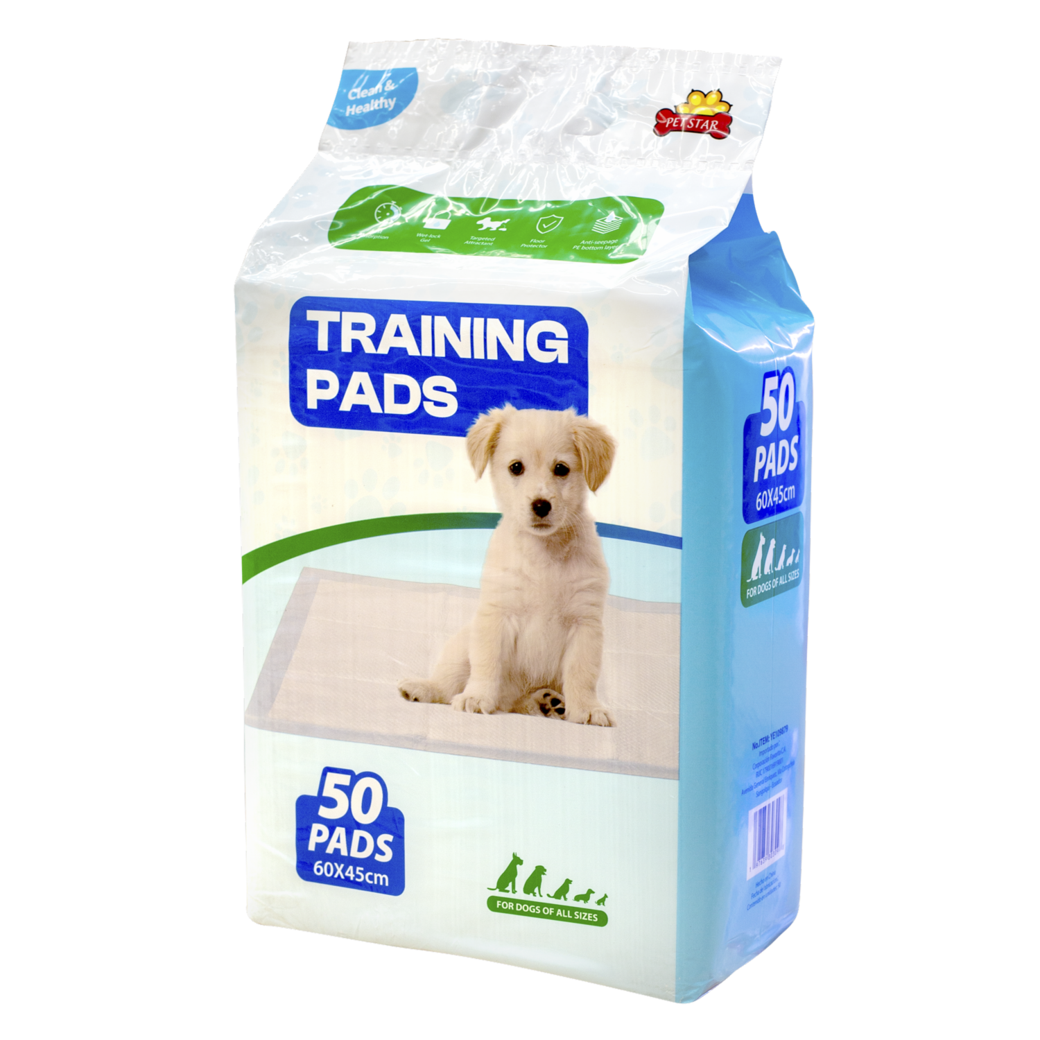 Pads Para Mascota De Entrenamiento 60X45 Cm PET STAR X50 Uds