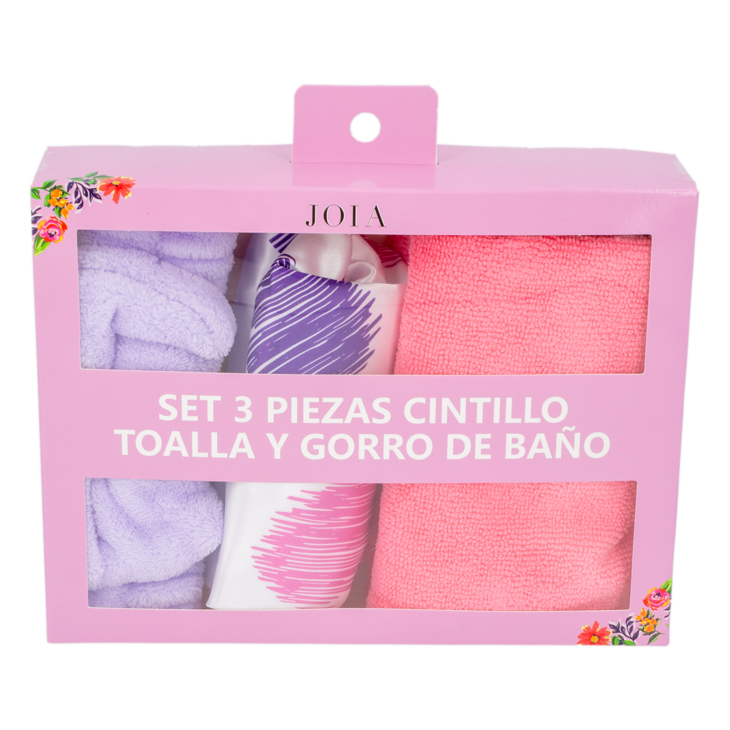 Set De Cabello Cintillo Toalla Y Gorro De Baño JOIA 3 Piezas