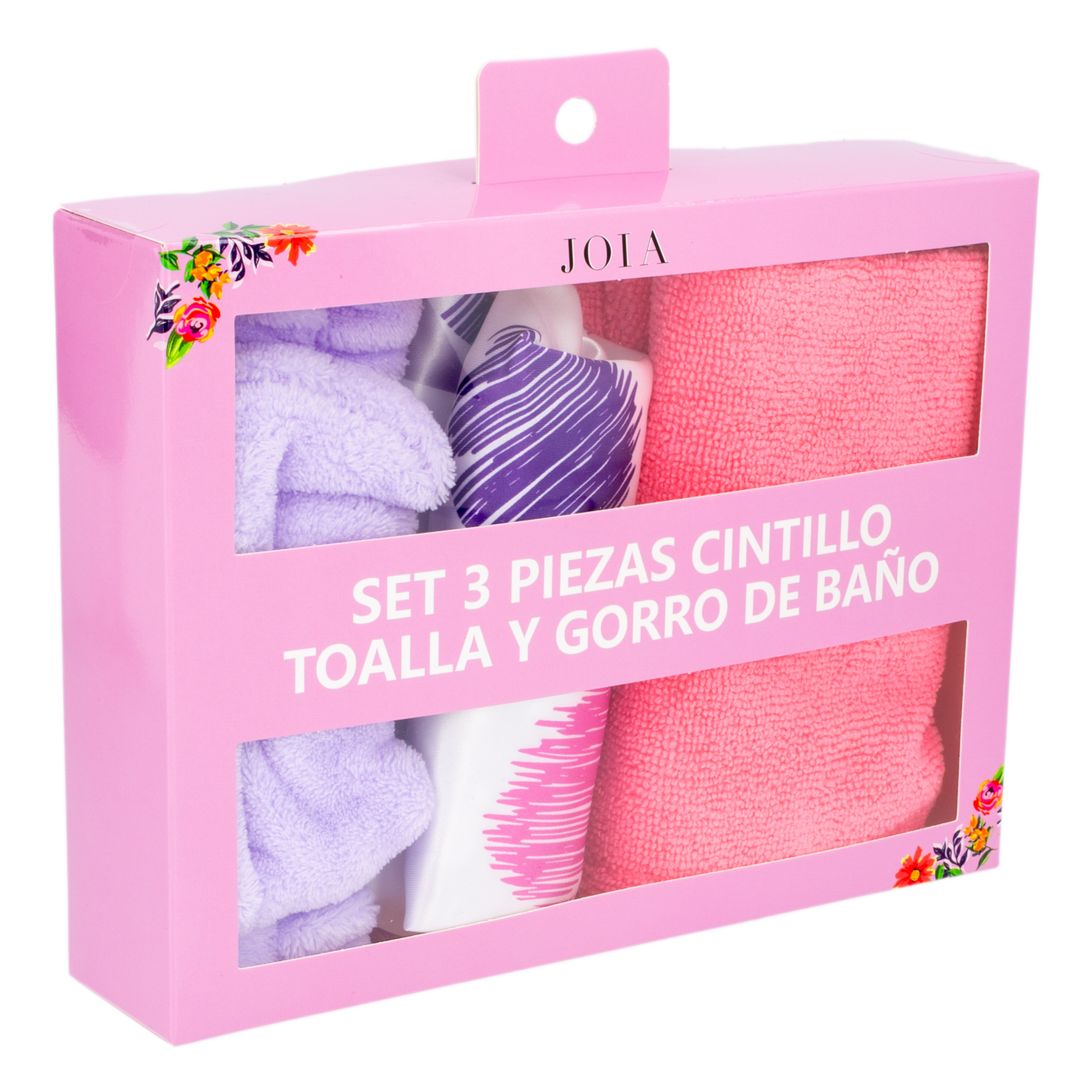 Set De Cabello Cintillo Toalla Y Gorro De Baño JOIA 3 Piezas