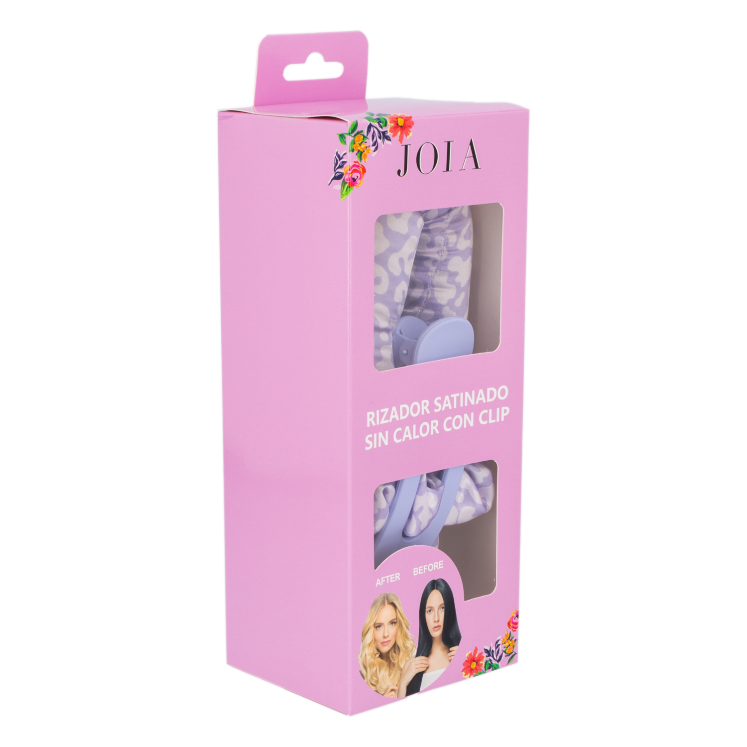 Rizador De Cabello Satinado Sin Calor Con Clip Morado JOIA Unidad