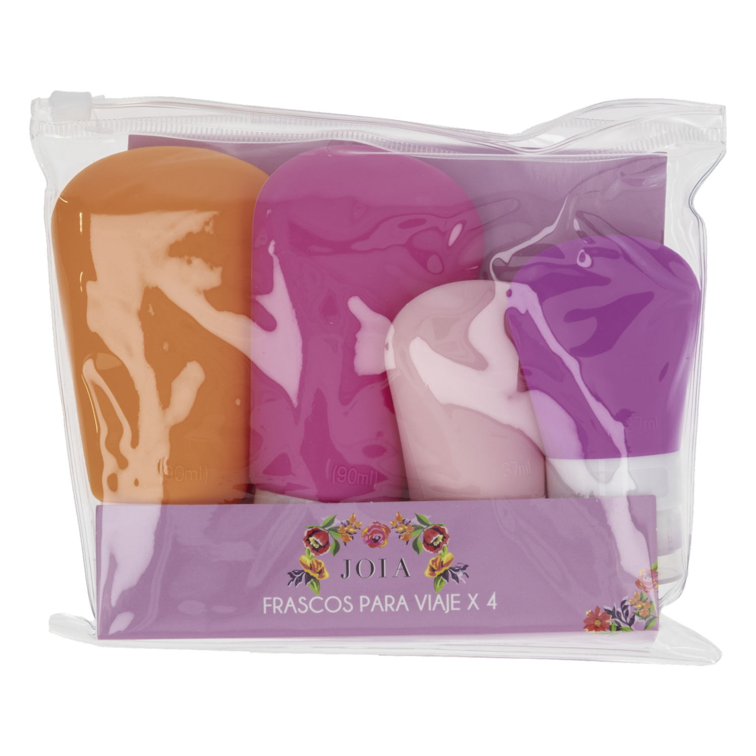 Frascos Para Viaje Flexibles JOIA 4 Piezas