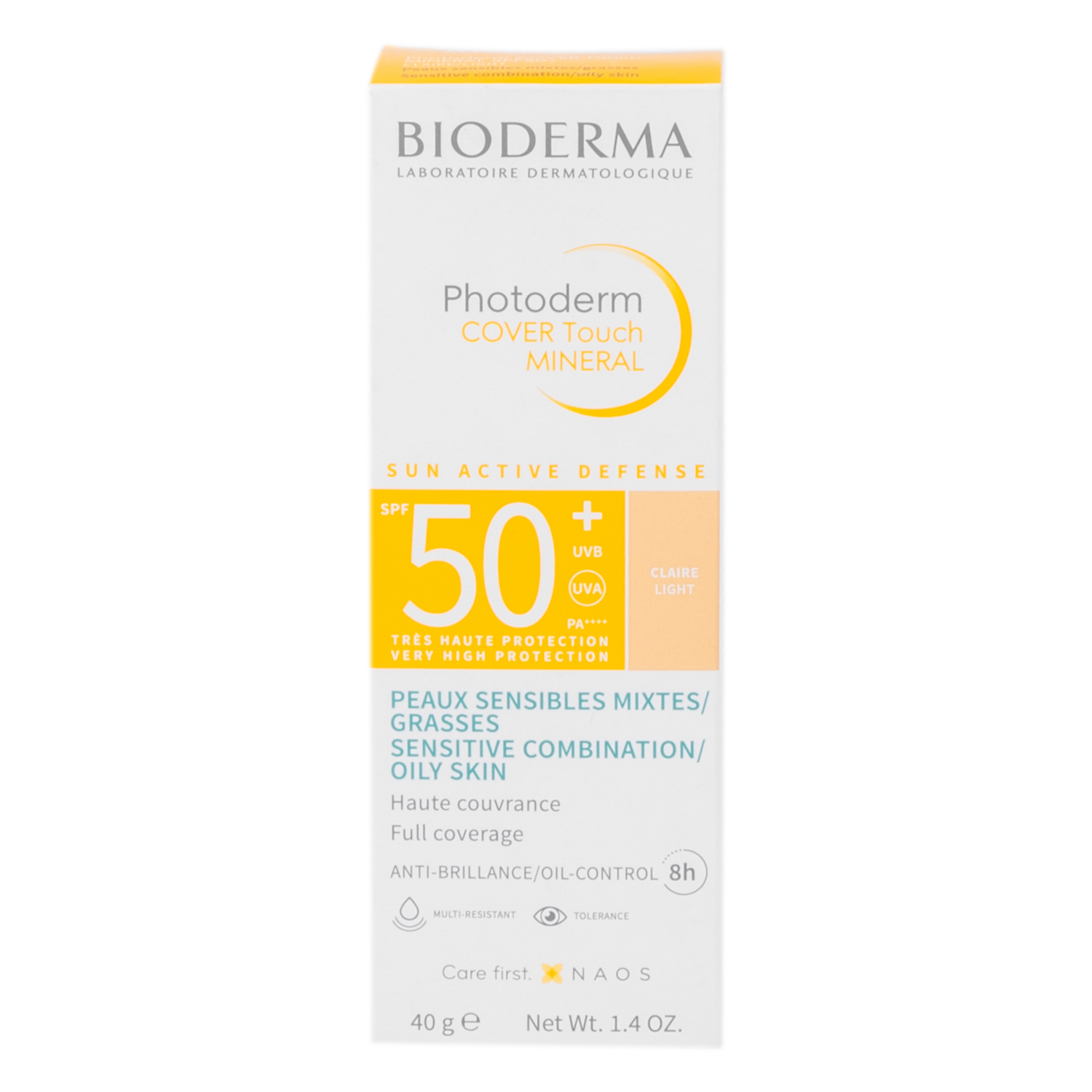 Protector Solar Photoderm Cover Touch Mineral SPF50+ BIODERMA 40 G