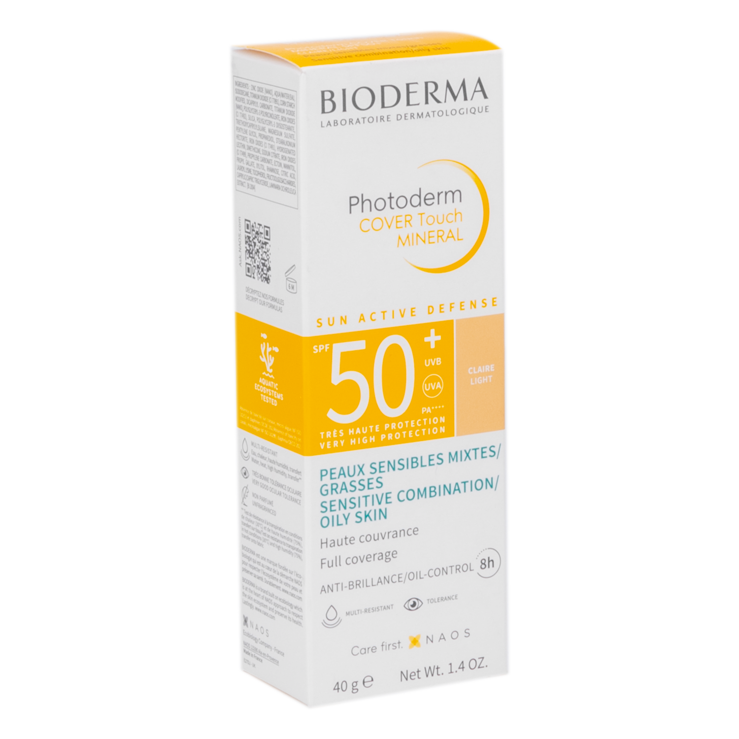 Protector Solar Photoderm Cover Touch Mineral SPF50+ BIODERMA 40 G