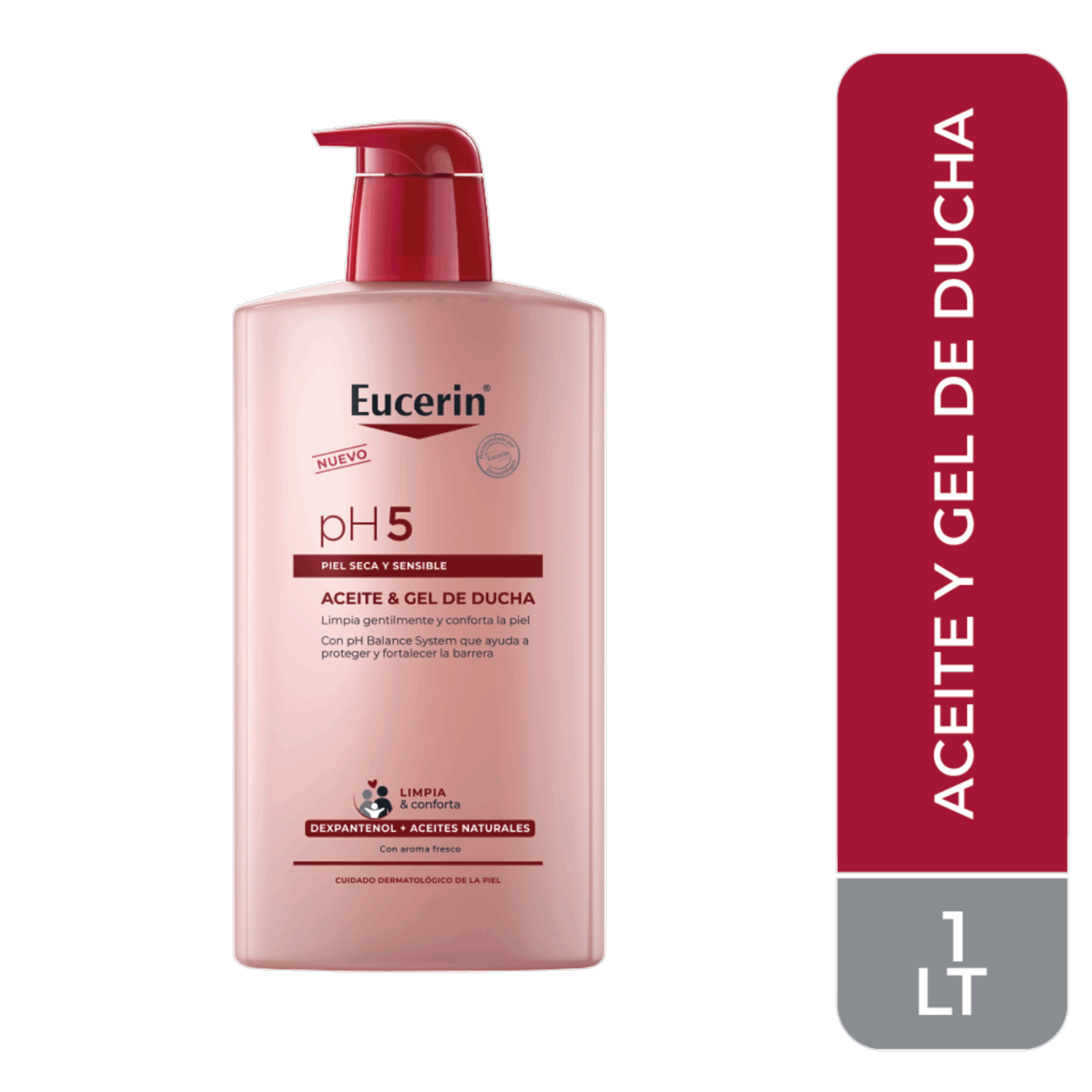 Aceite De Ducha Ph5 Piel Seca Y Sensible EUCERIN 1000 Ml