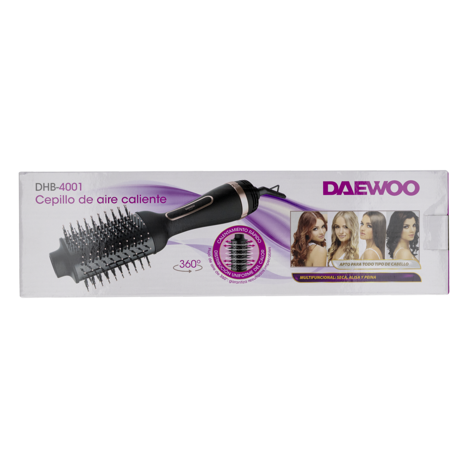 Cepillo De Cabello Eléctrico De 360 Grados De Rotación DAEWOO 3 Niveles