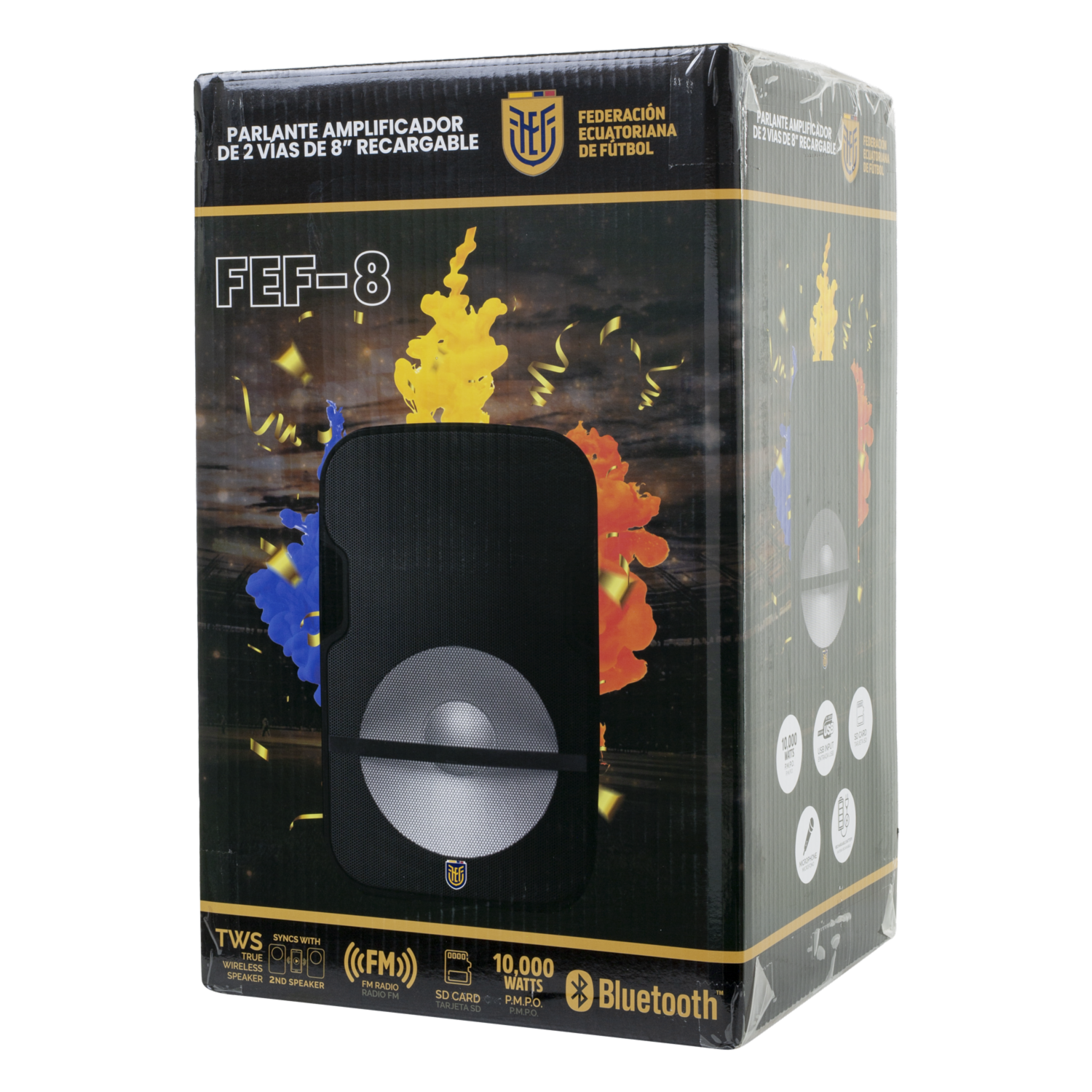Parlante Amplificado Activo De 8″Y 2 Vías FEF 10000 Watts