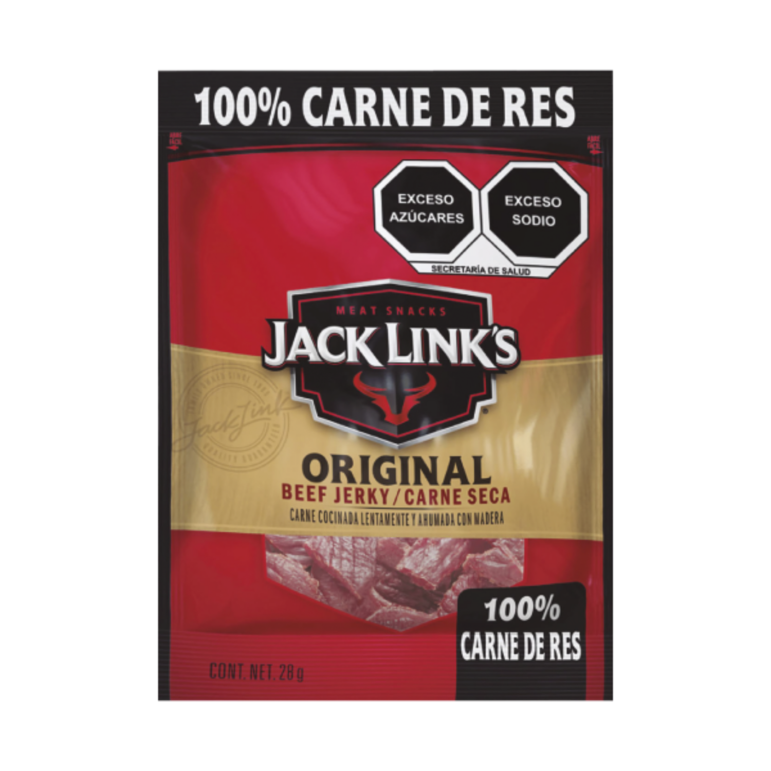 Snack De Proteína Carne Ahumada Original JACK LINK’S 28 G