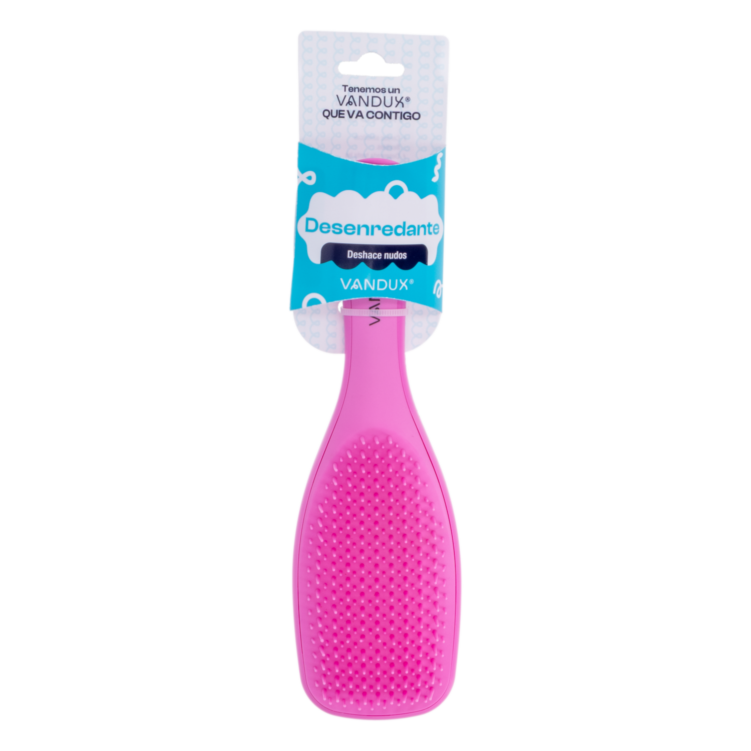 Cepillo De Cabello Plano Cerdas Integradas VANDUX 1 Pieza