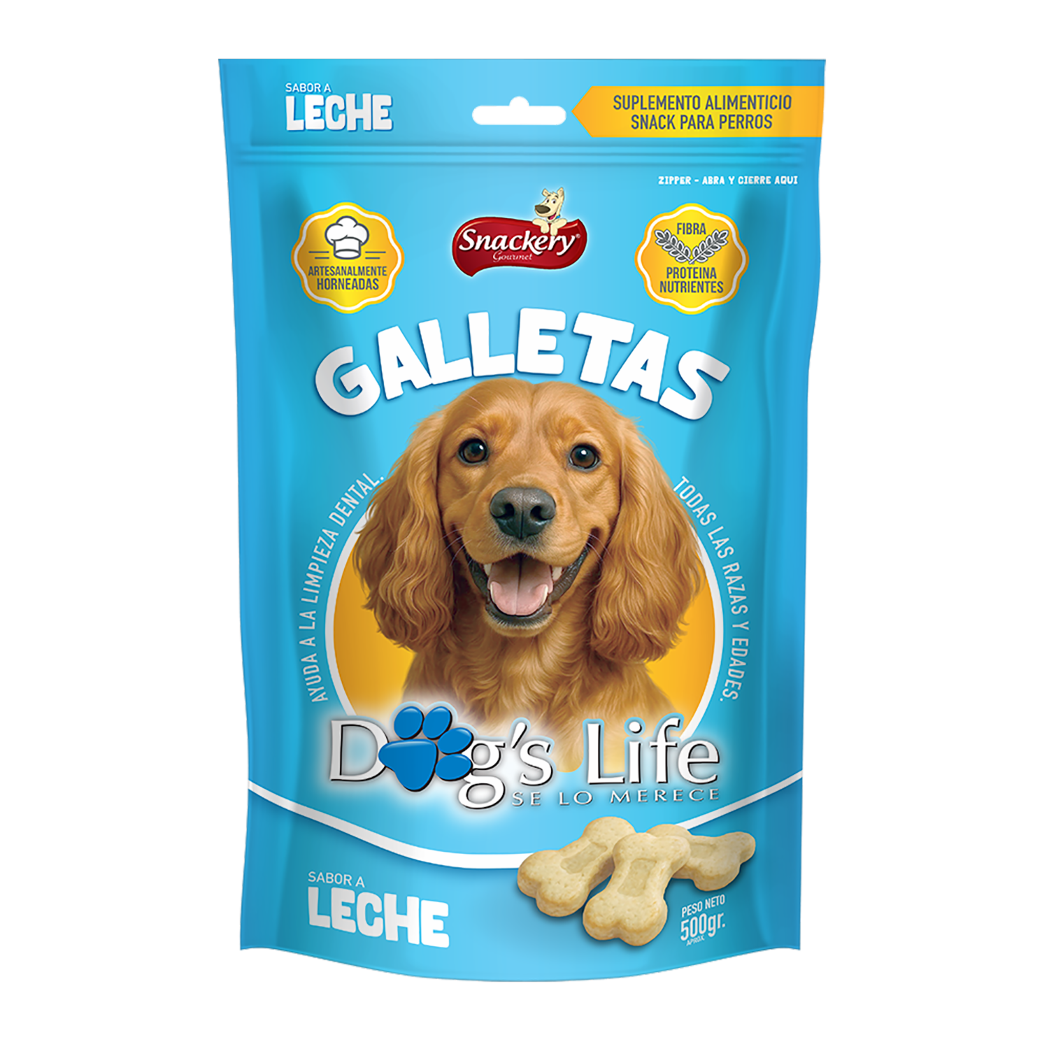 Galletas Para Perros Sabor A Leche DOG’S LIFE 500 G