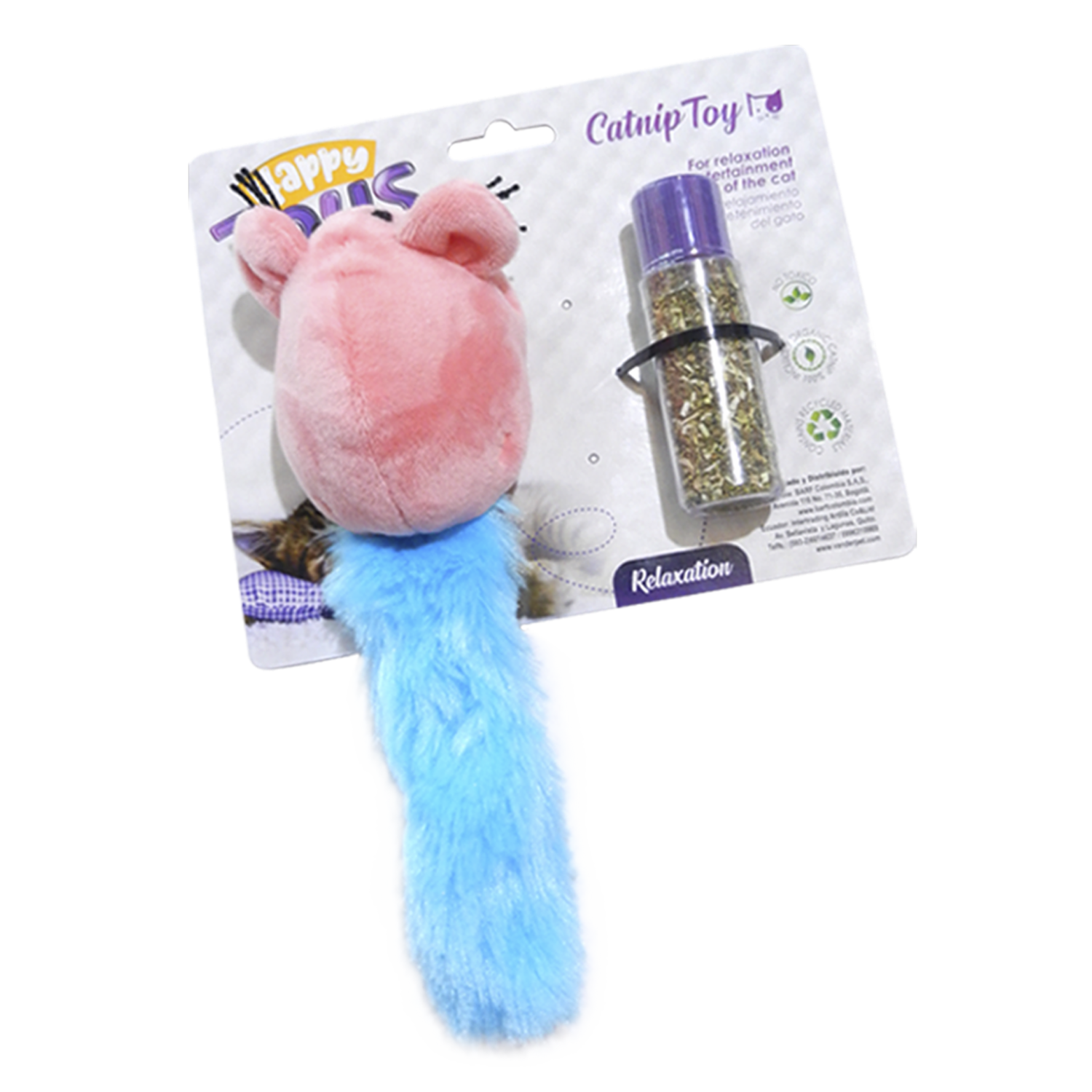 Juguete Para Gato Ratón Con Catnip HAPPY TOYS Unidad