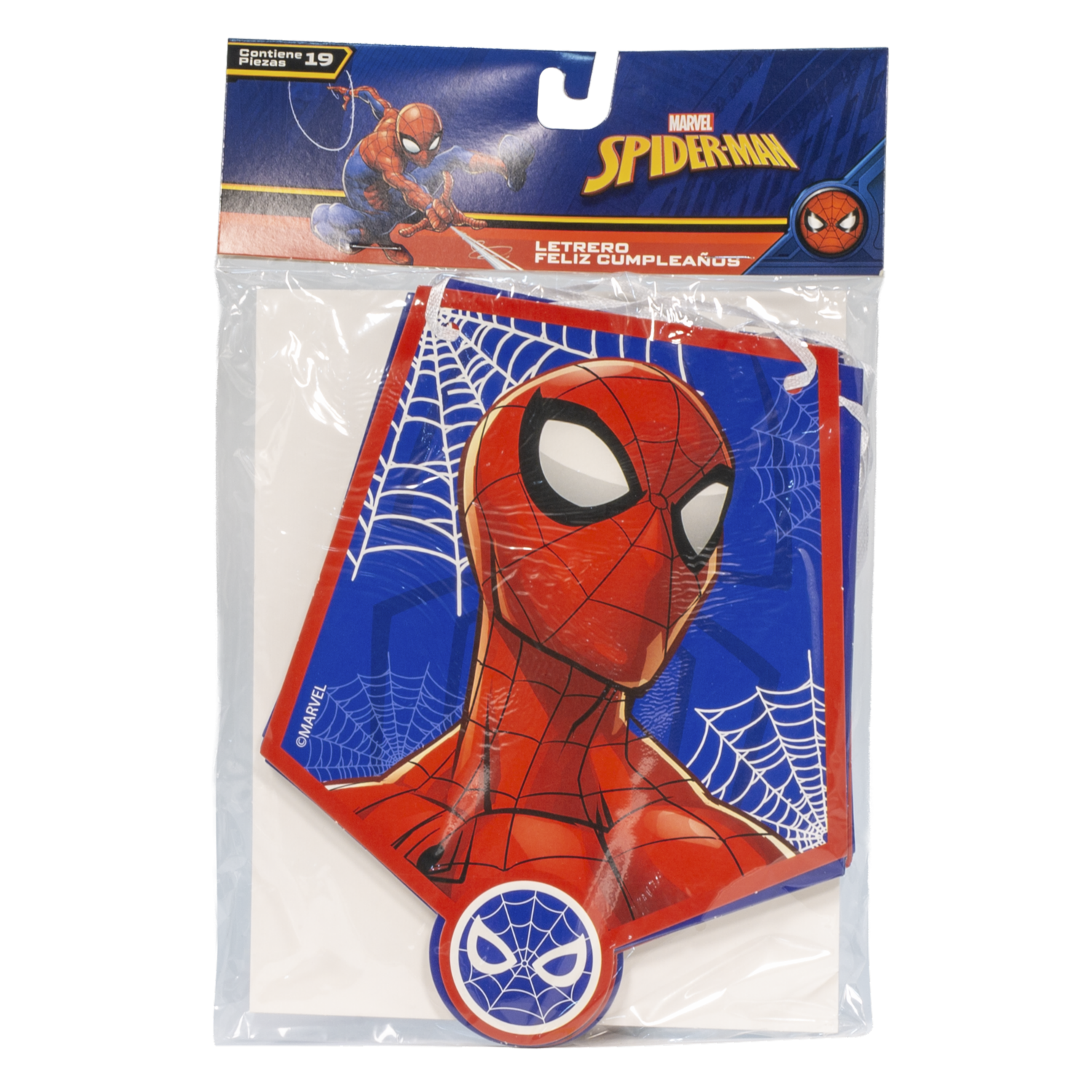 Letrero Cumpleaños Diseño Spiderman DISNEY 1 Pieza