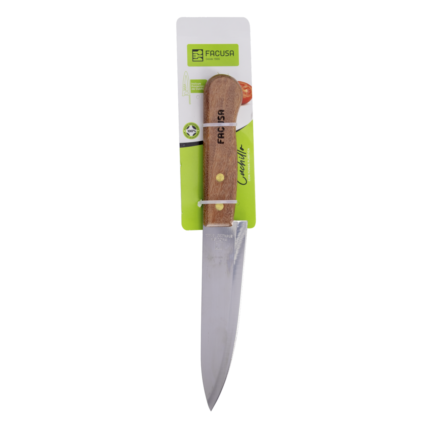 Cuchillo De Cocina Mango De Madera FACUSA N6