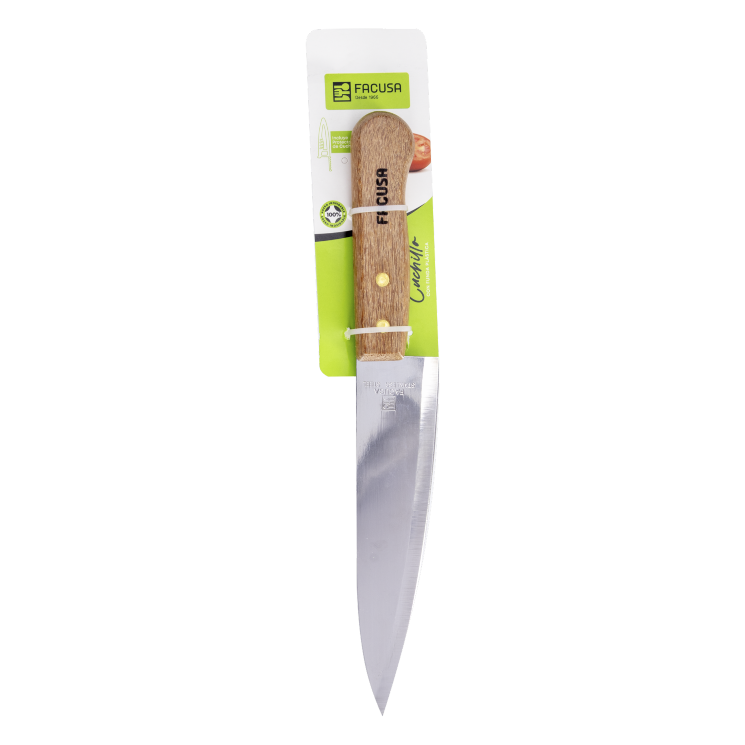 Cuchillo De Cocina Mango De Madera FACUSA N7