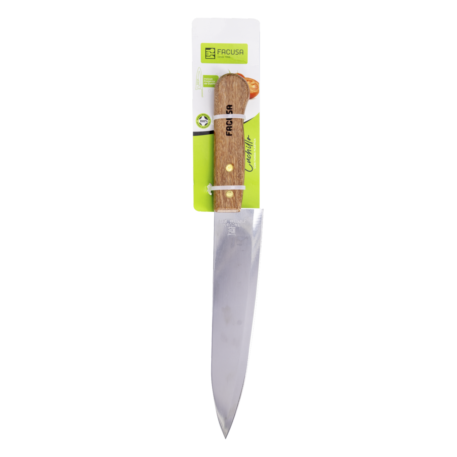 Cuchillo De Cocina Mango De Madera FACUSA N8