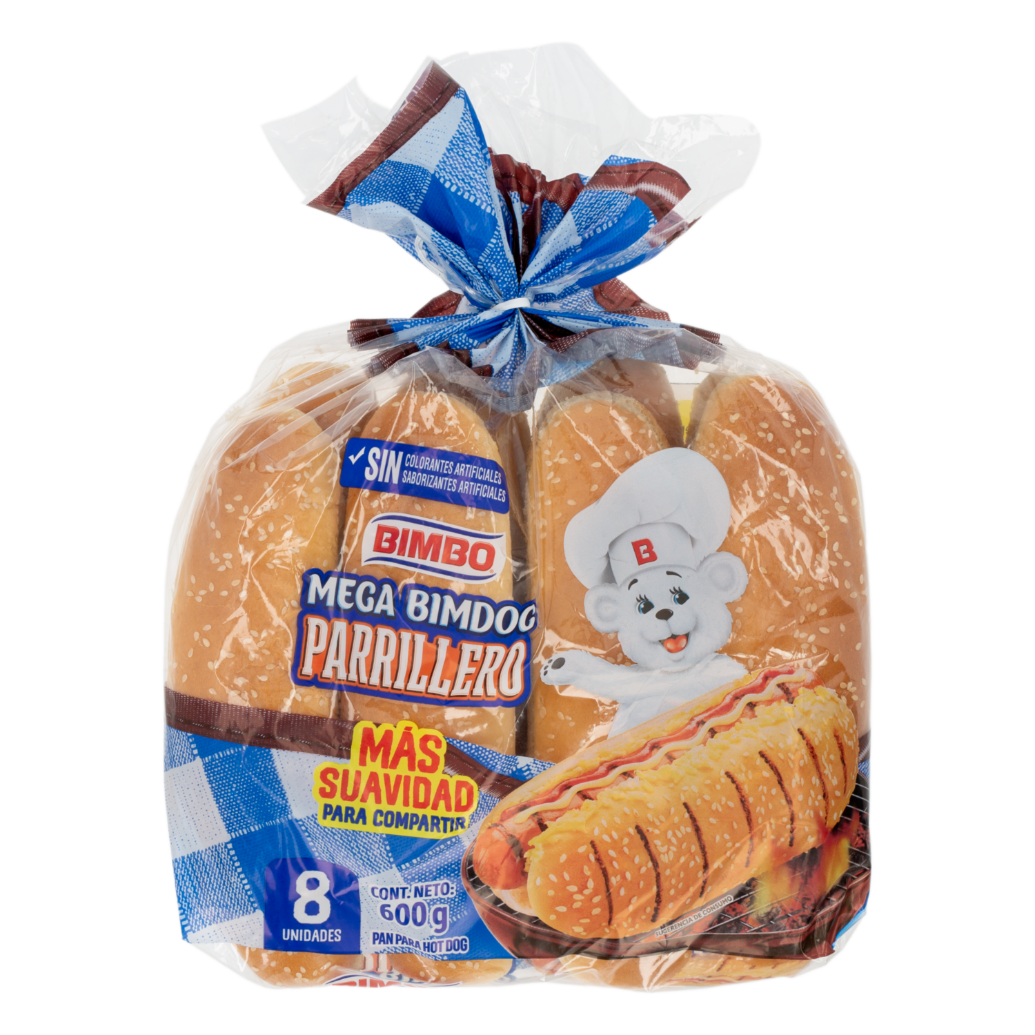 Pan Para Hot Dog Parrillero BIMBO 600 G