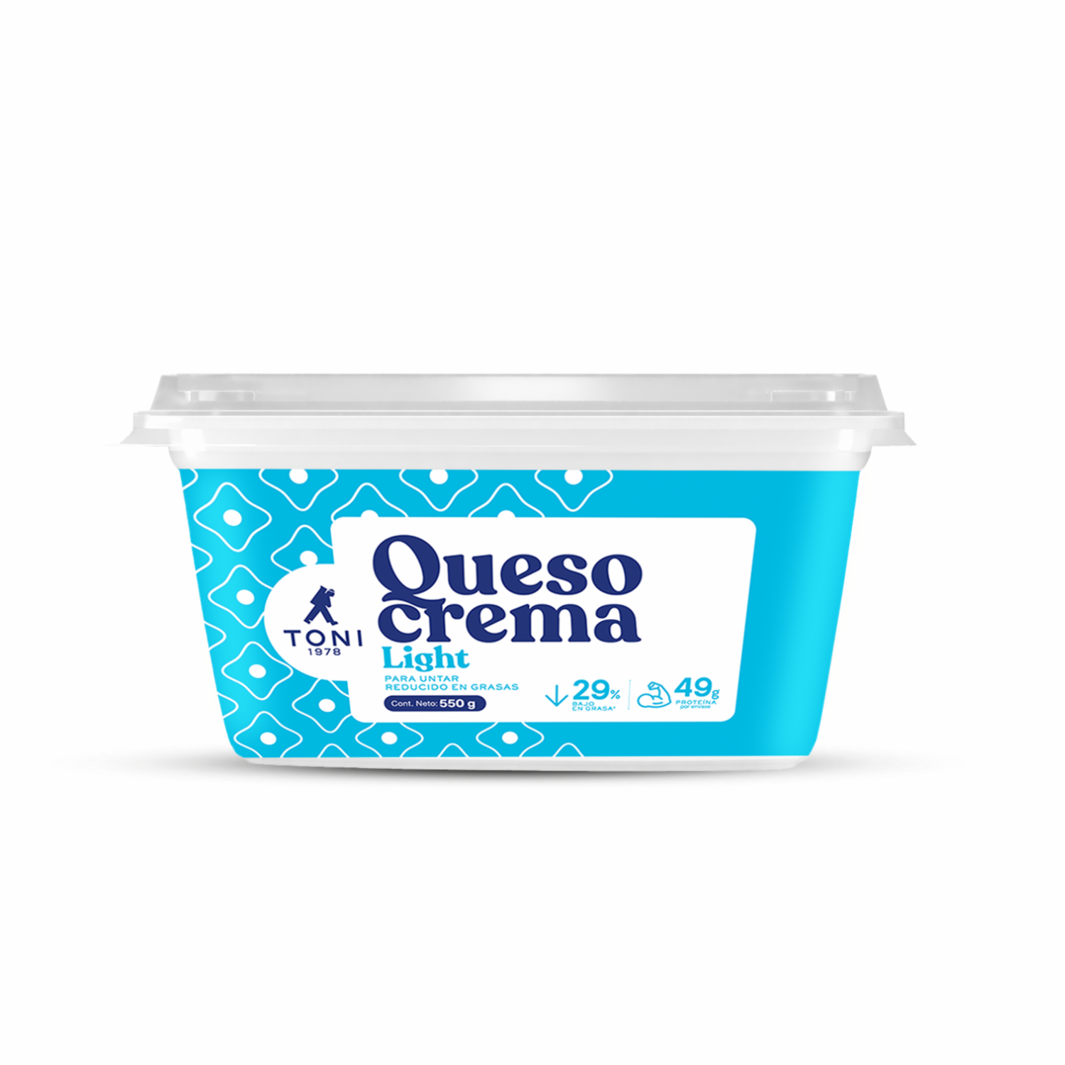 Queso Crema Light Bajo En Grasa TONI 550 G
