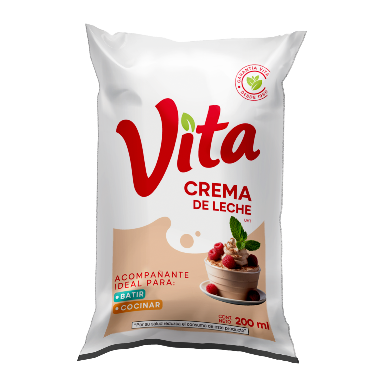 Crema De Leche Para Batir Y Cocinar VITA 200 Ml