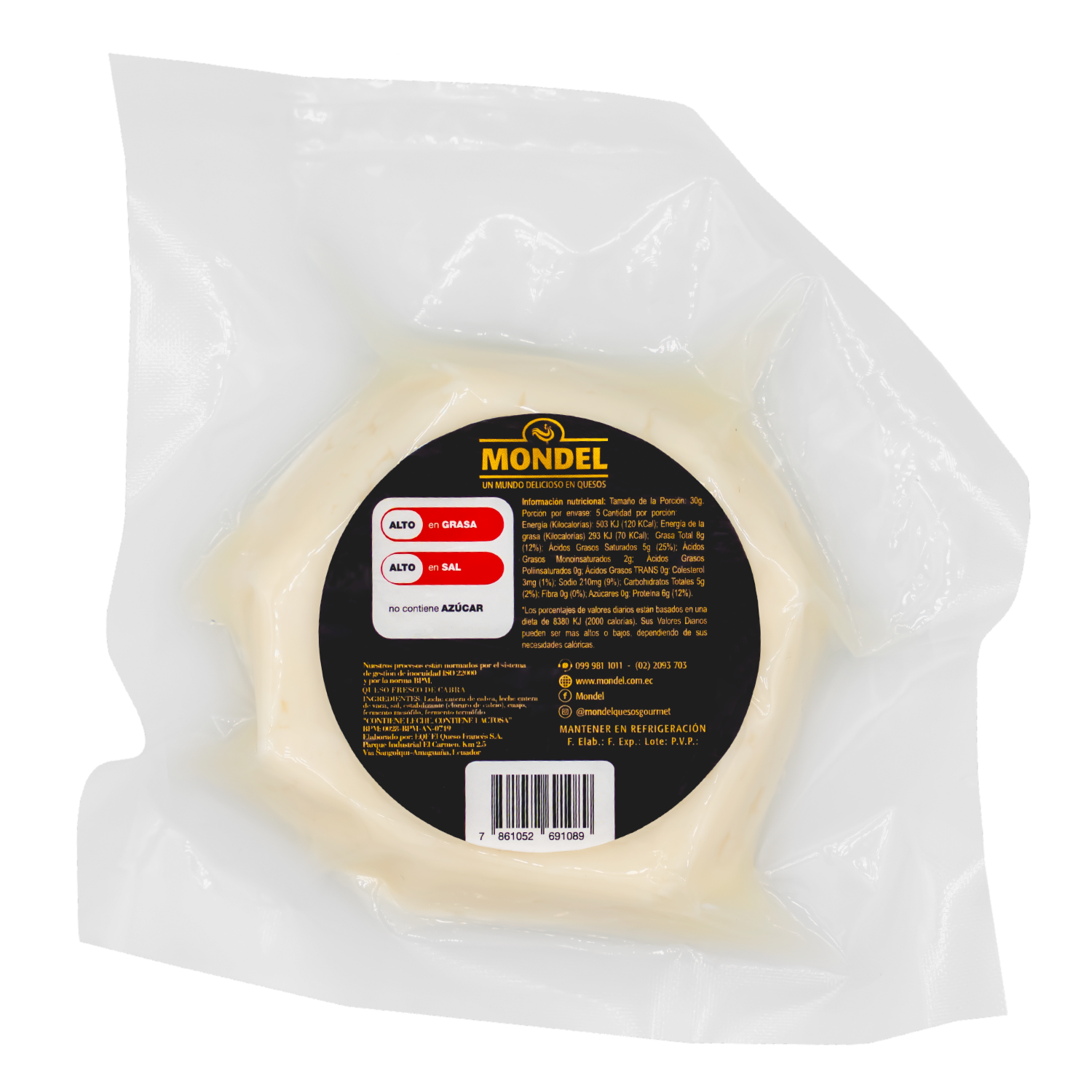 Queso Fresco De Cabra MONDEL 150 G