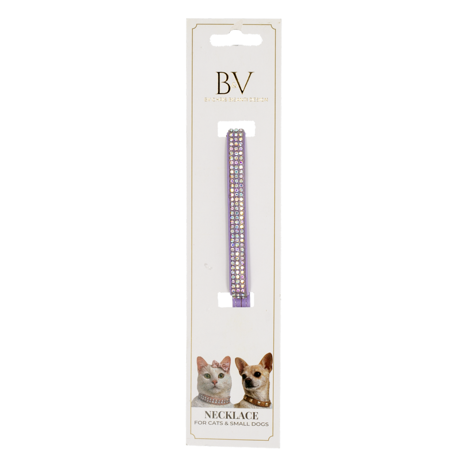 Collar Para Gato Morado Brillante B&V CHRIS BISANTI 20-25 Cm