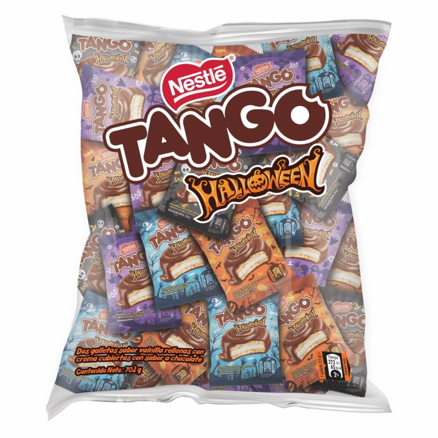 Galletas Dulces Cubierta De Chocolate Con Relleno TANGO 702 G