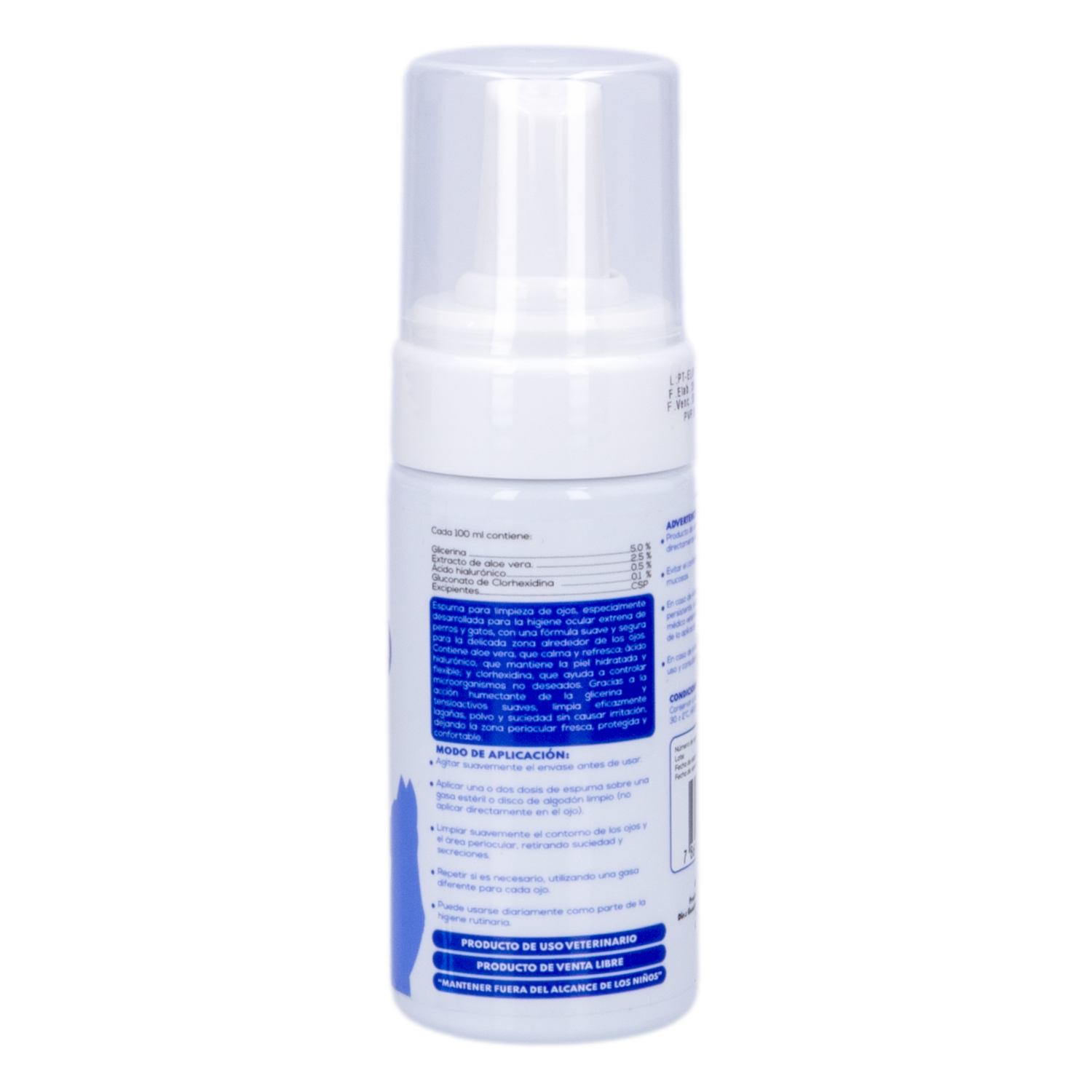 Espuma de Limpieza De Ojos Para Mascotas BETOVEN 100 Ml
