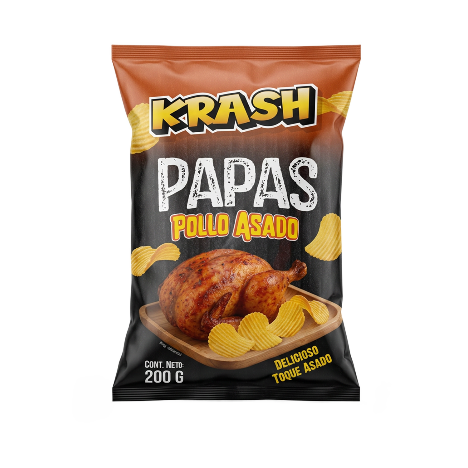 Papas Fritas Krash Papas Fritas Pollo Asado KRASH 200 G