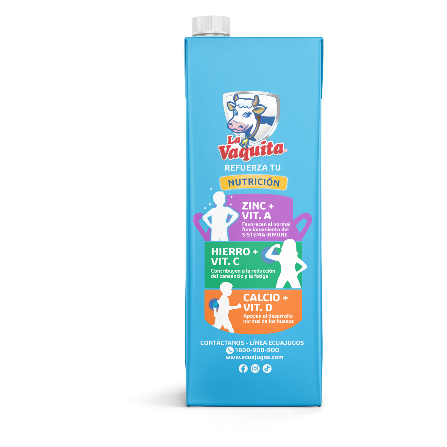 Leche Entera Fortificada LA VAQUITA 1 L
