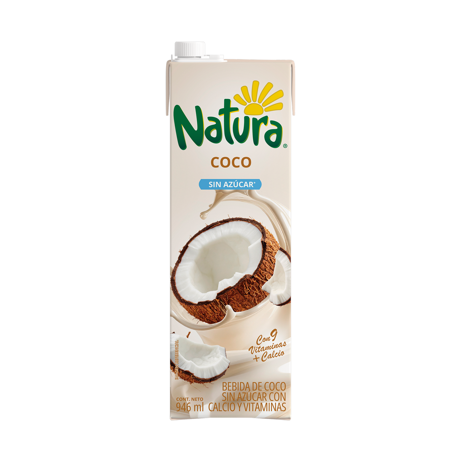 Bebida De Coco Sin Azúcar NATURA 946 Ml