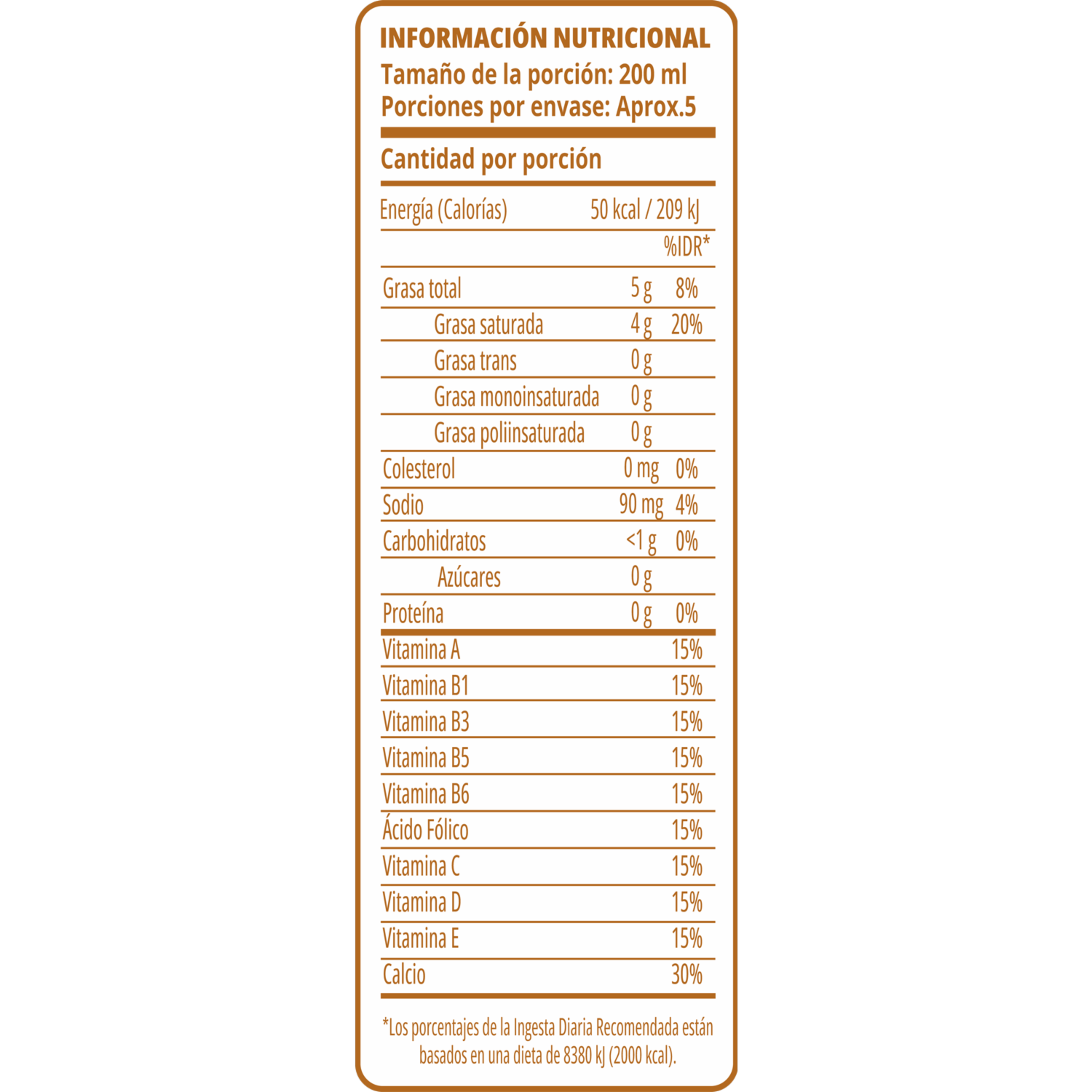 Bebida De Coco Sin Azúcar NATURA 946 Ml