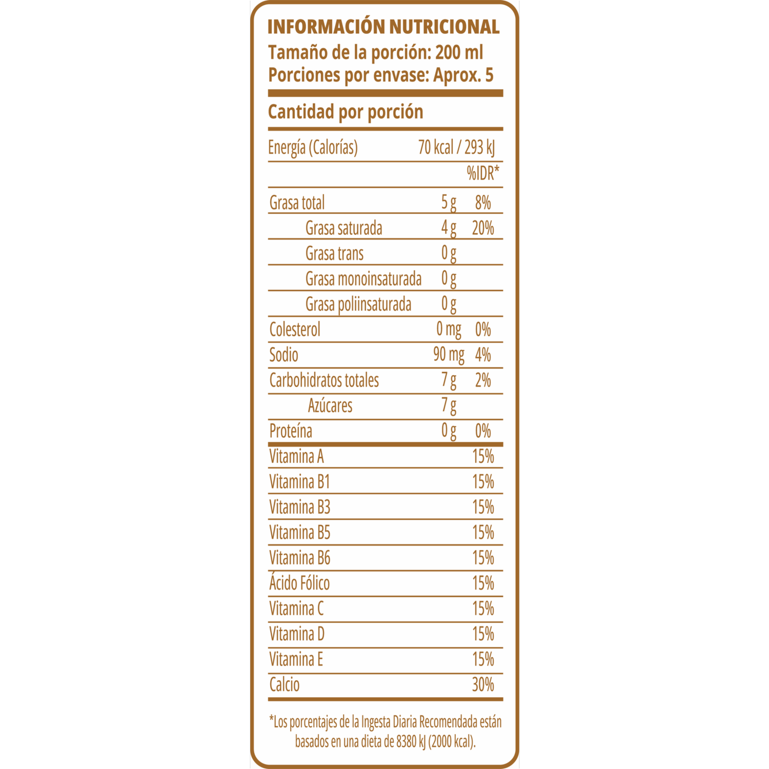 Bebida De Coco Con Calcio Y Vitaminas NATURA 946 Ml