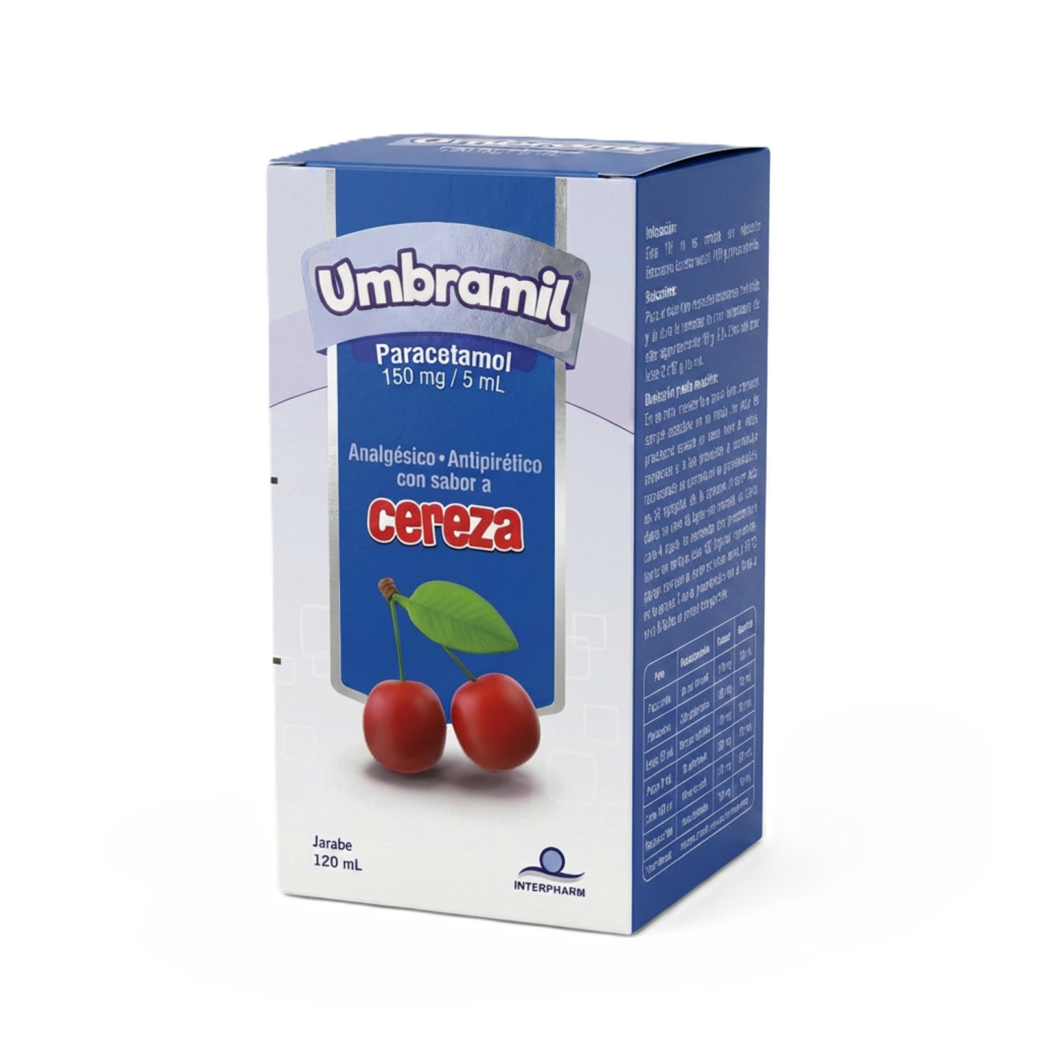 Paracetamol Jarabe Sabor Cereza UMBRAMIL 120 Ml
