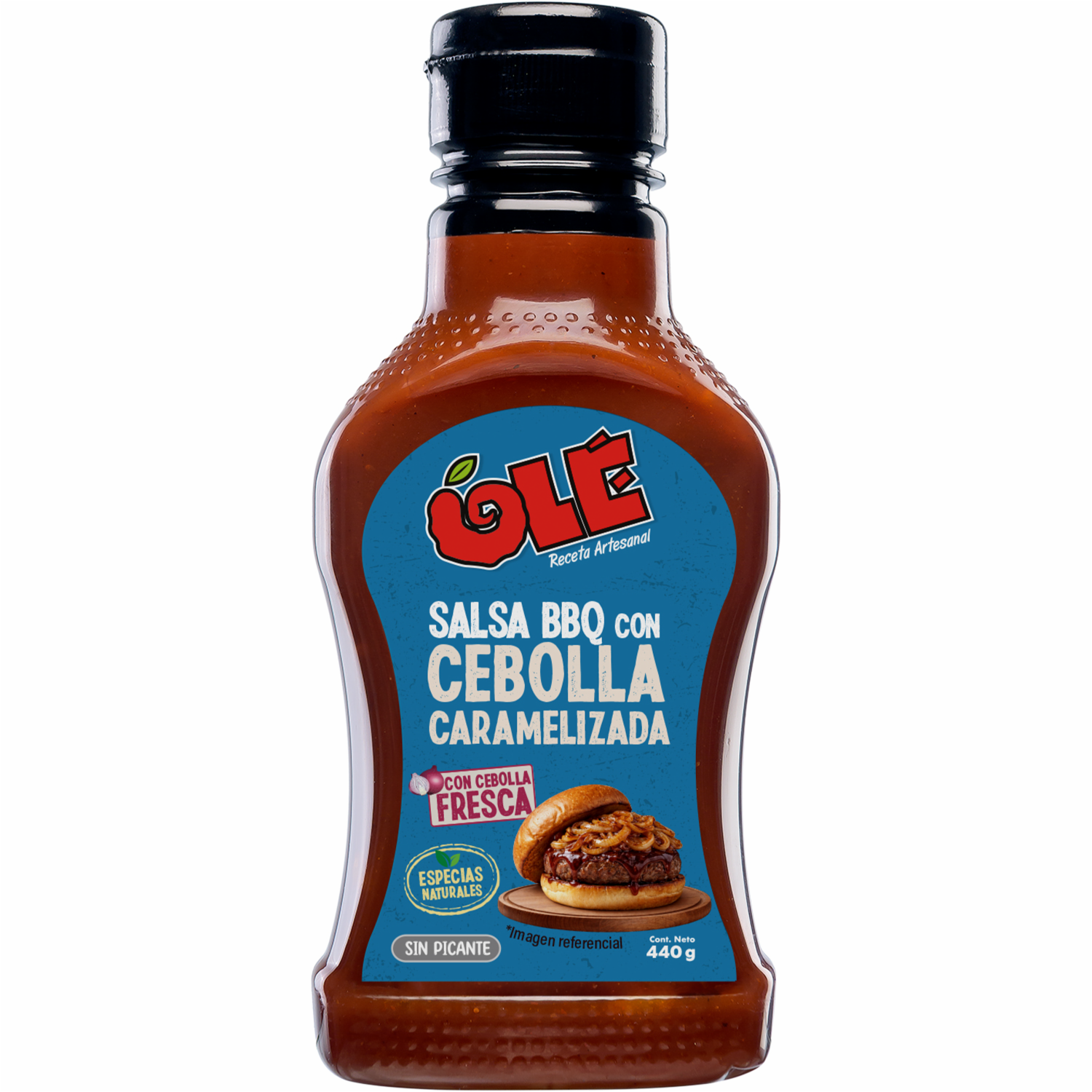 Salsa BBQ Con Cebolla Caramelizada OLÉ 440 G