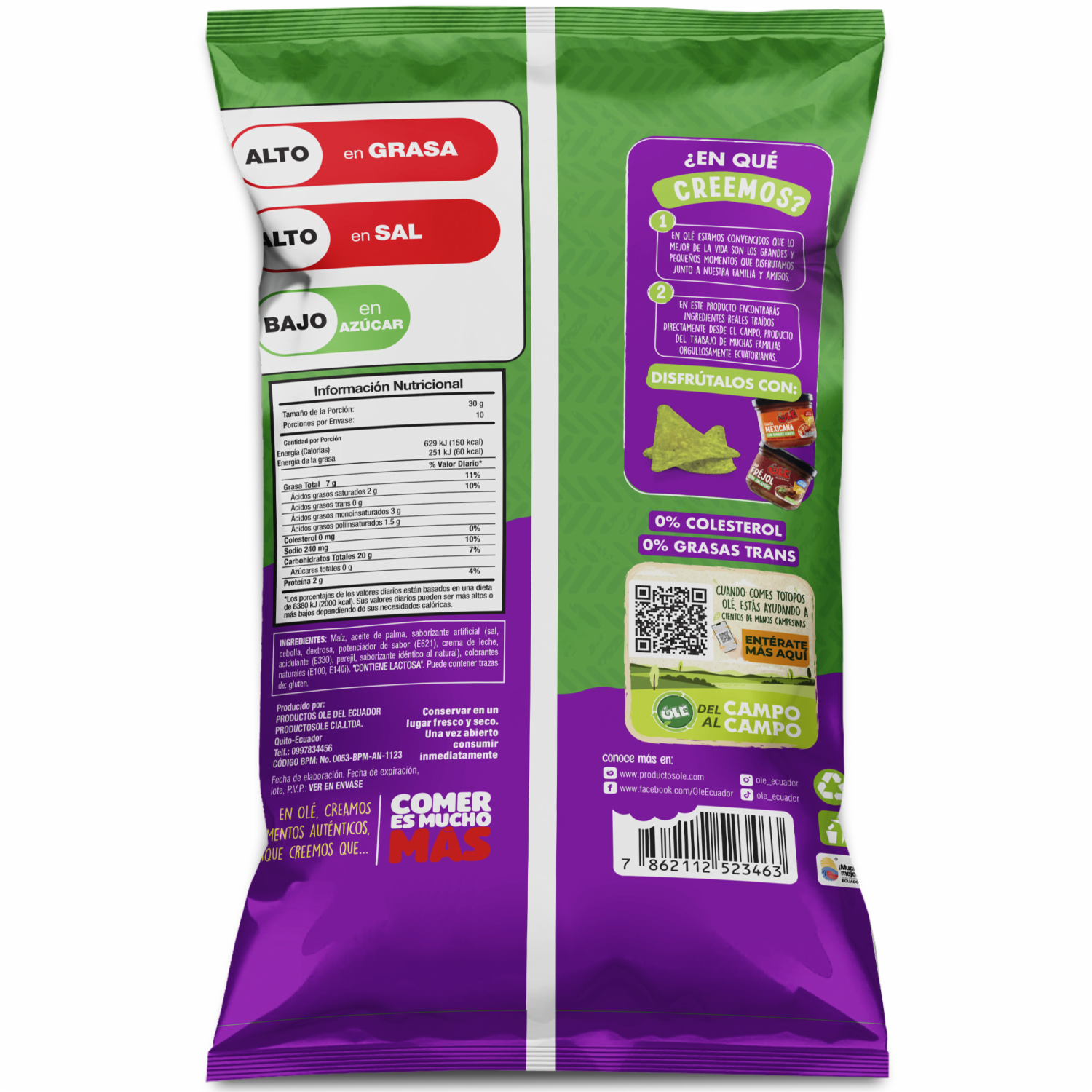 Totopos Guacamole Fiesta OLÉ 300 G