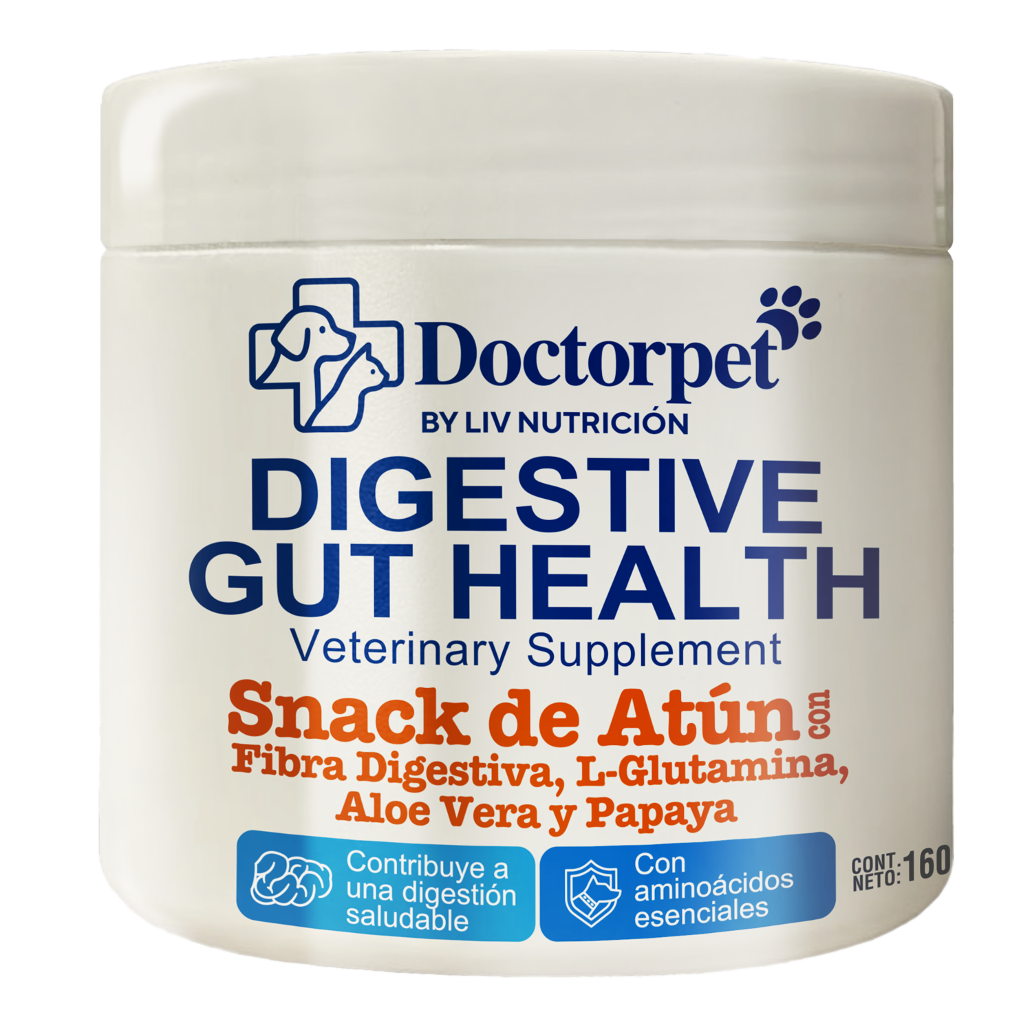 Snack Para Mascotas Con Fibras Digestivas DOCTORPET 160 G