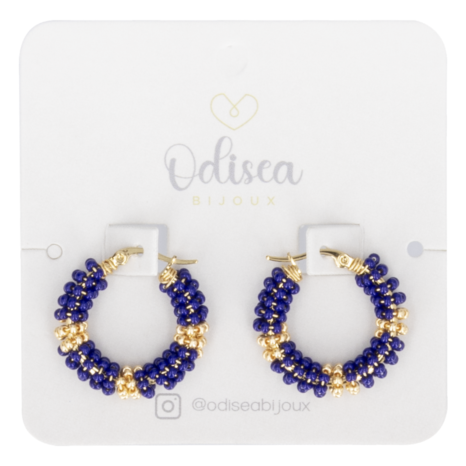 Argollas Diseño Zoila Azul ODISEA BIJOUX Unidad