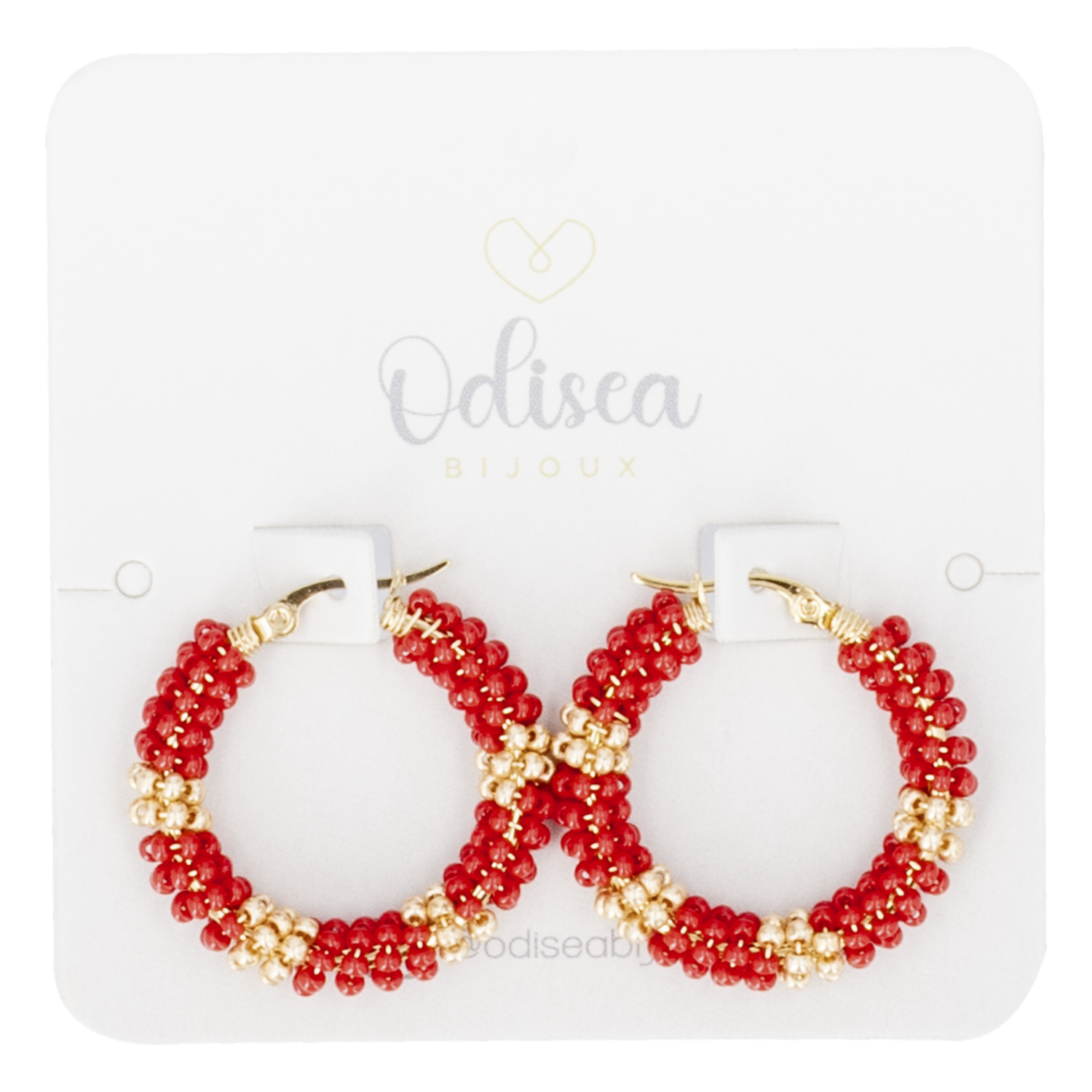 Argollas Diseño Zoila Roja ODISEA BIJOUX Unidad
