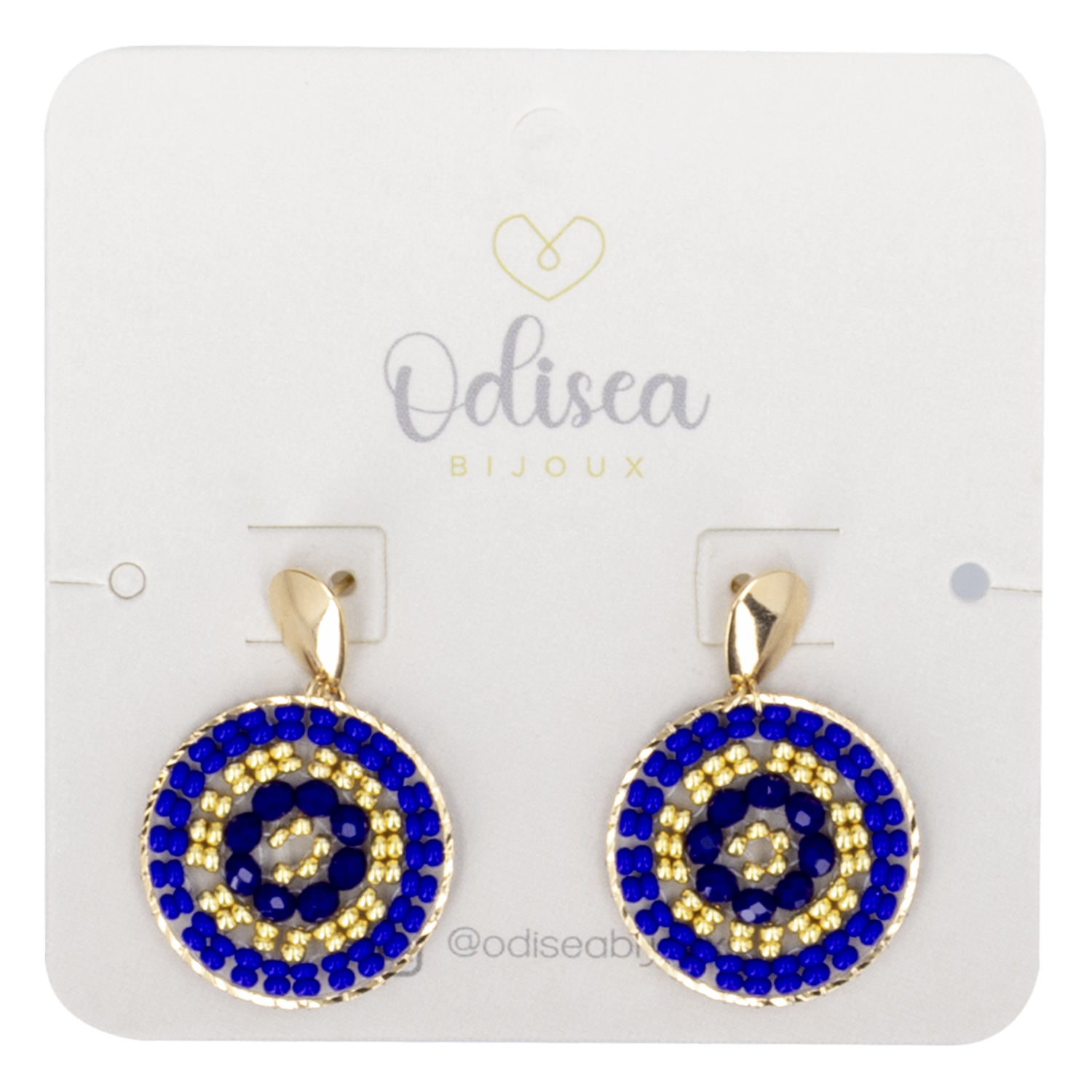 Aretes Diseño Mándalas S Azul ODISEA BIJOUX Unidad