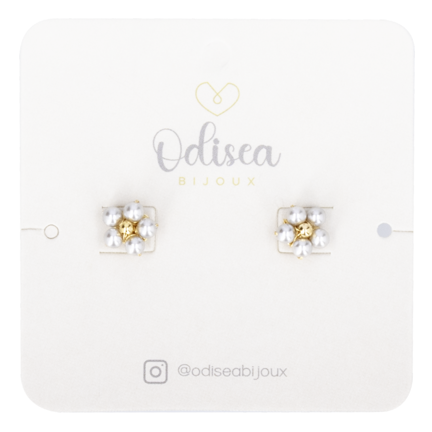 Aretes Diseño Flor S Gris ODISEA BIJOUX Unidad