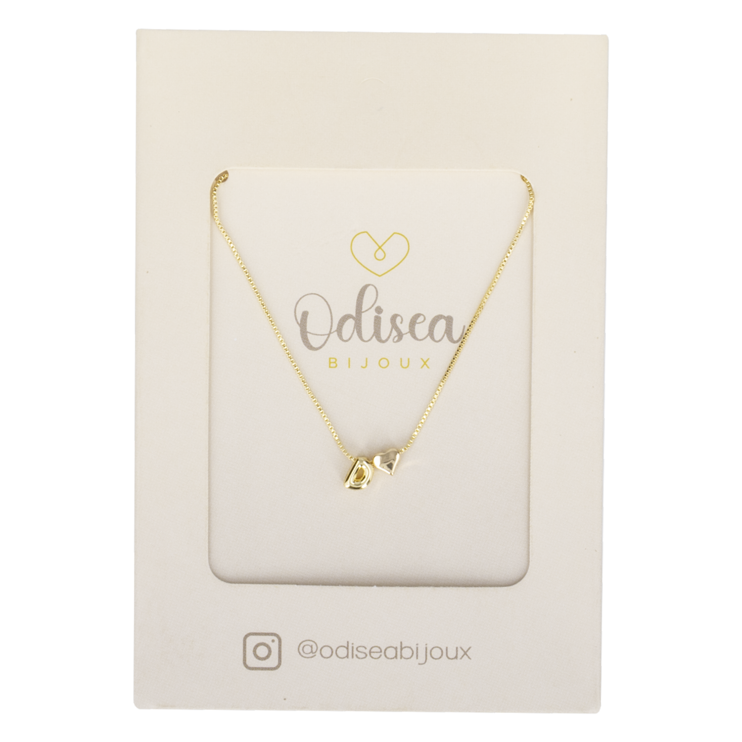 Cadena Diseño Corazón D ODISEA BIJOUX Unidad